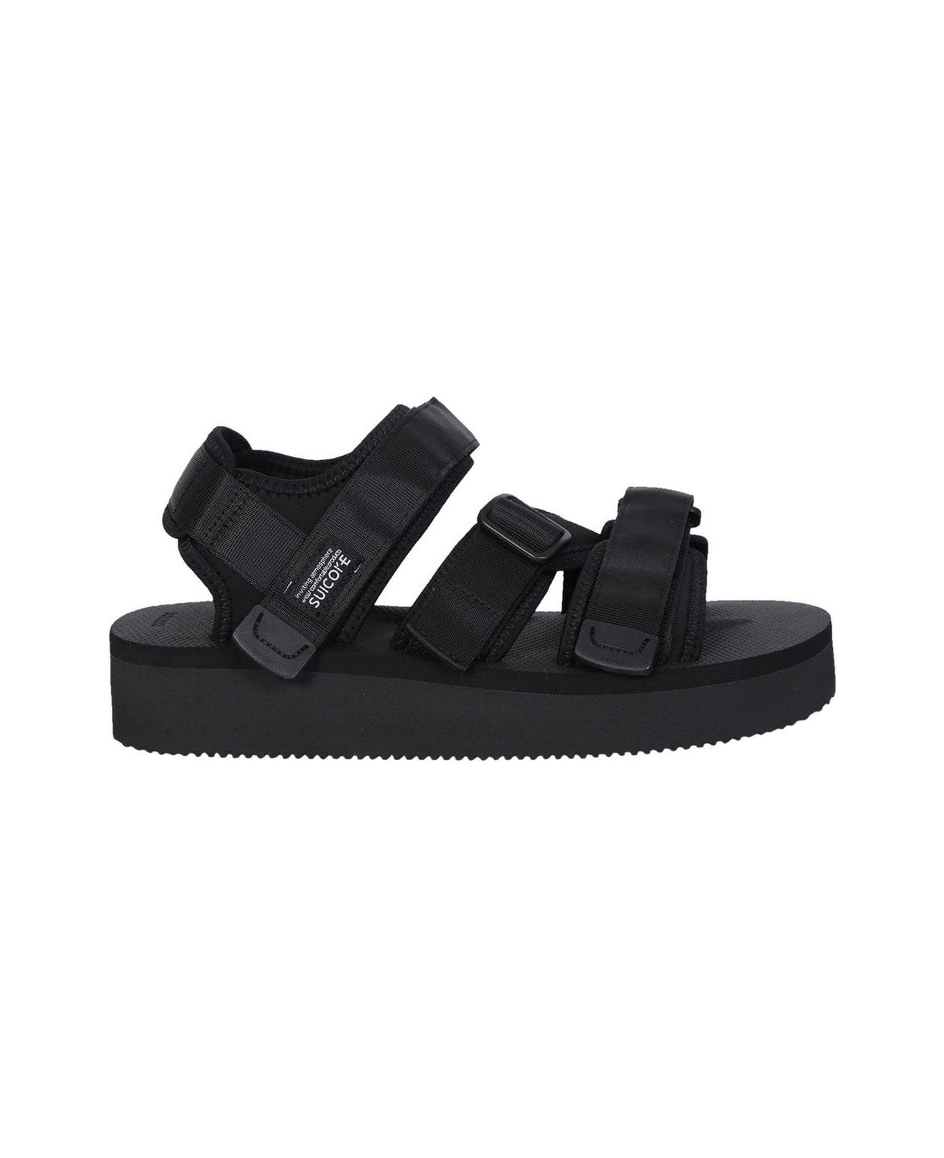SUICOKE Kisee-vpo Logo Patch Strap Sandals - Black