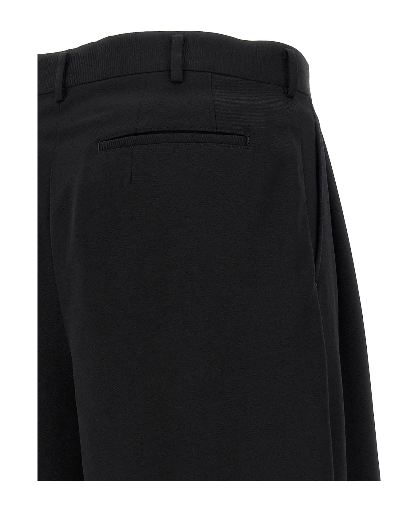 Comme Des Garçons Homme Plus Wool Bermuda Shorts - Black  