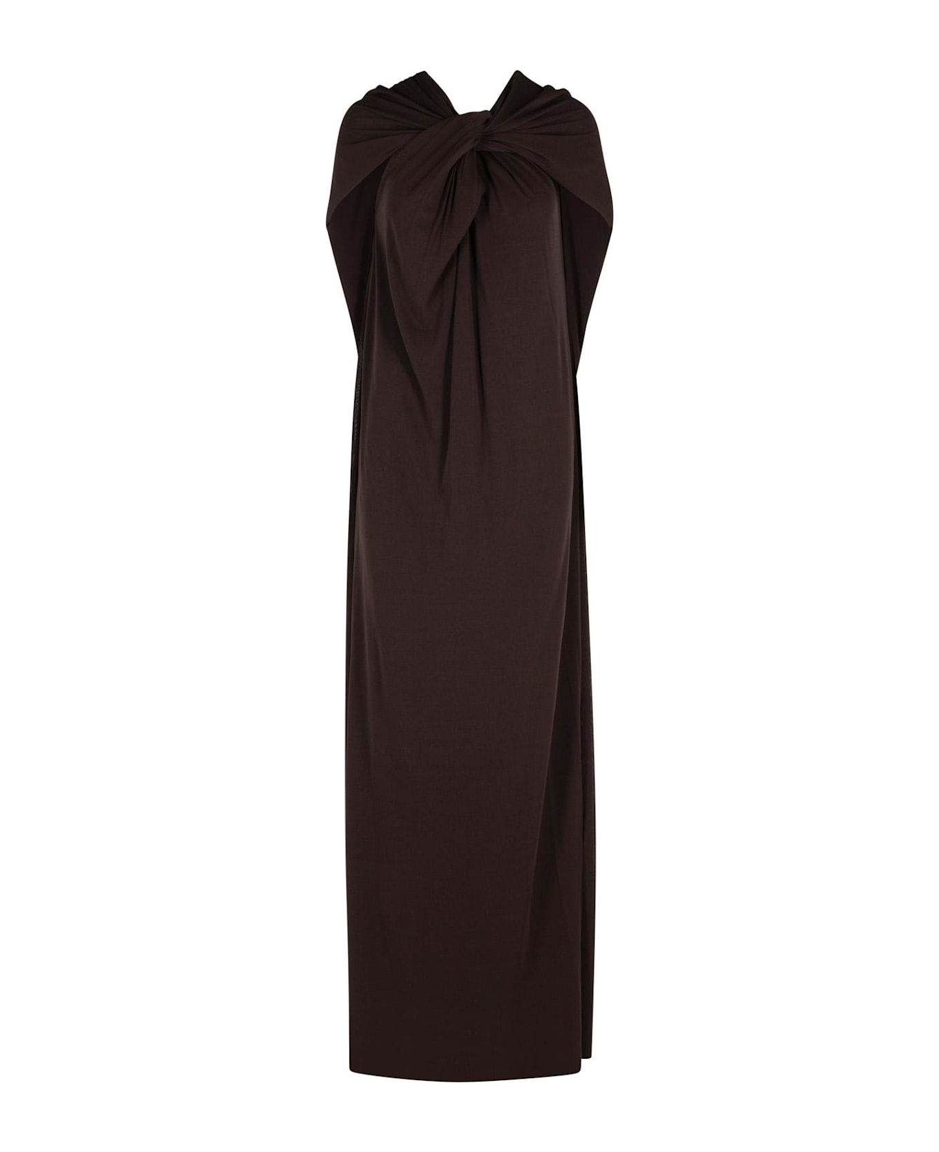 Jil Sander Brown Viscose Dress - Brown