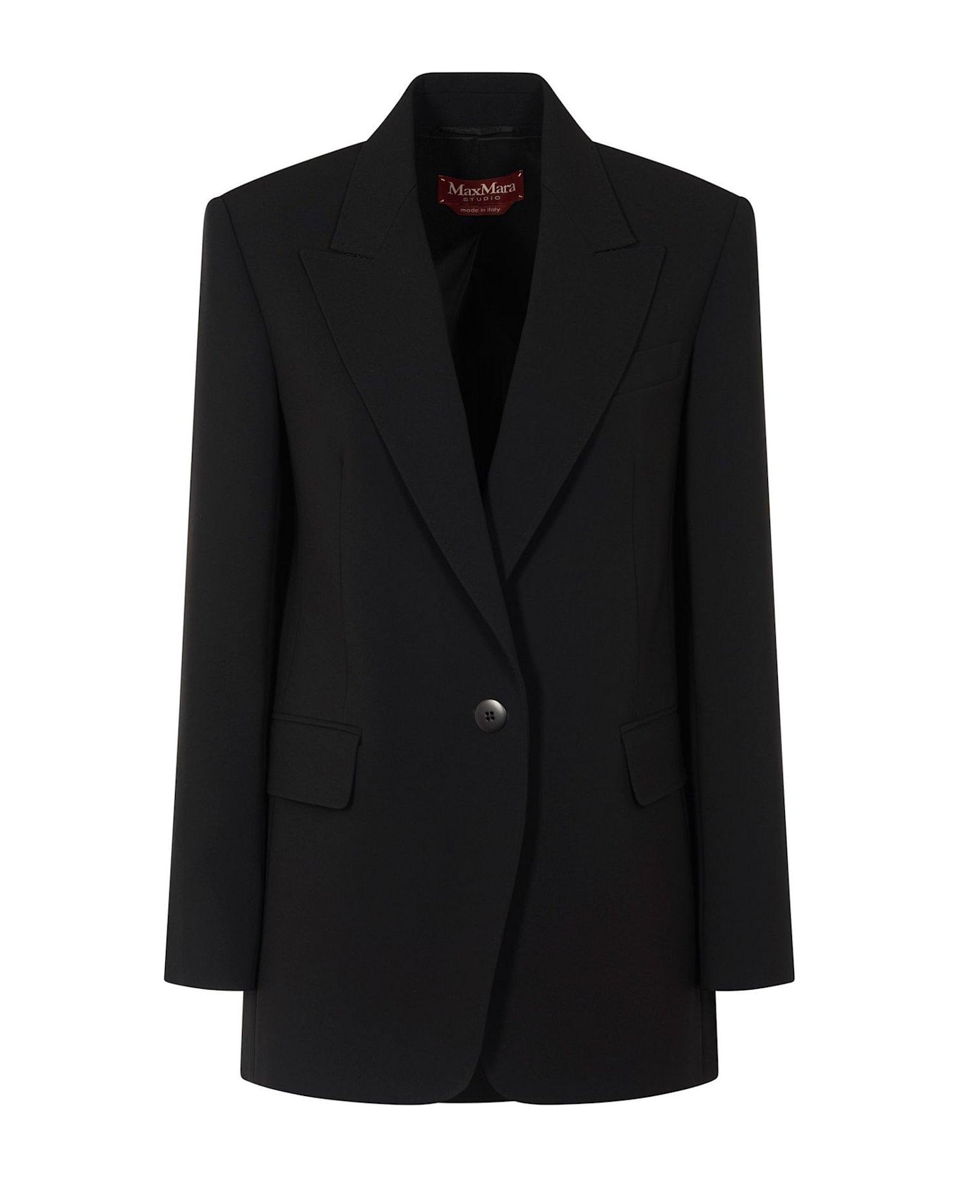 Max Mara Studio Furetto Single-breasted Blazer - Nero