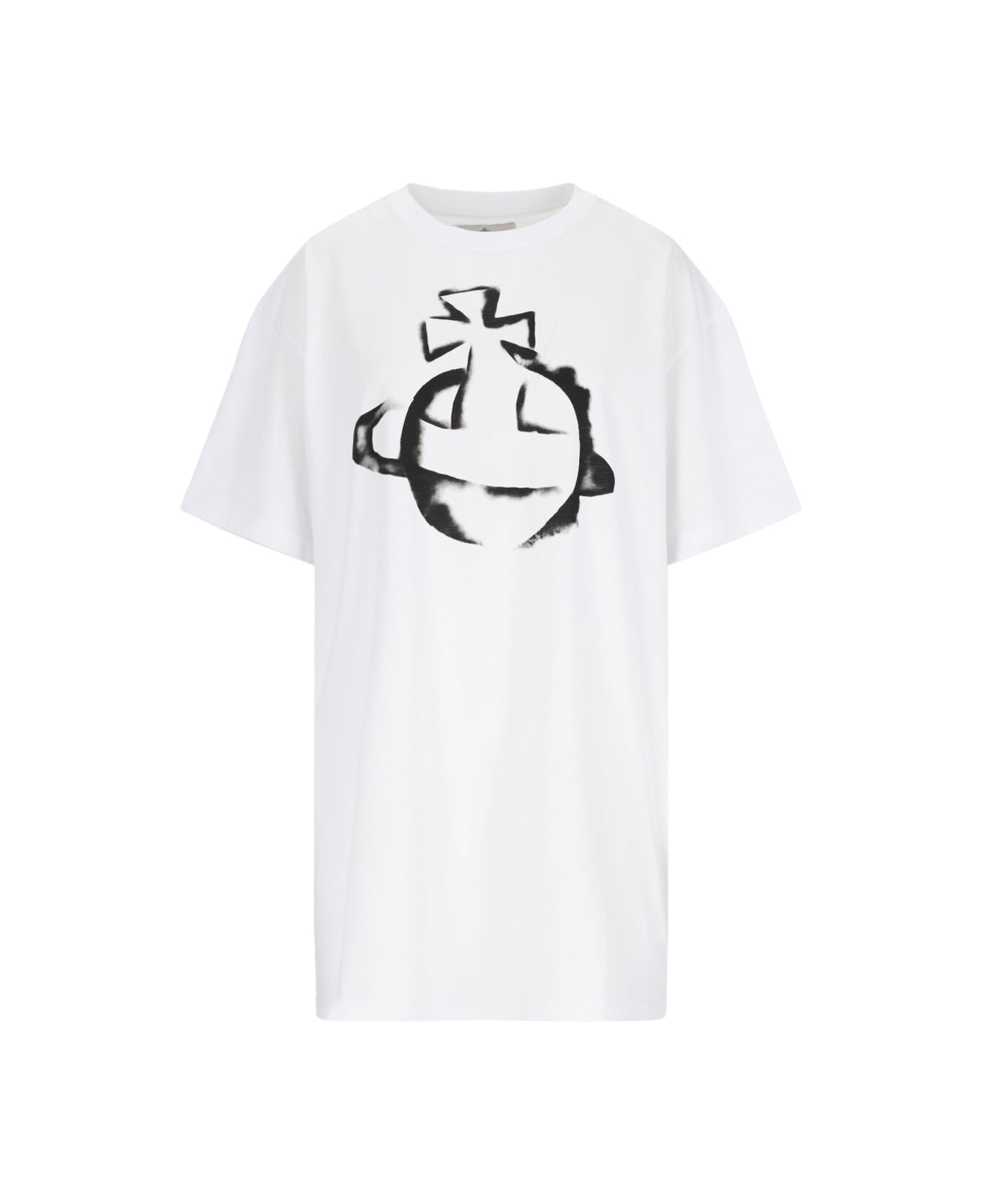 Vivienne Westwood 
stencil Orb
 T-shirt - WHITE
