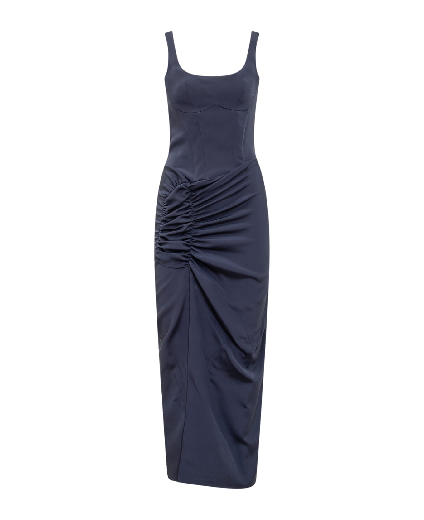 The Mannei Long Dress - NAVY BLUE