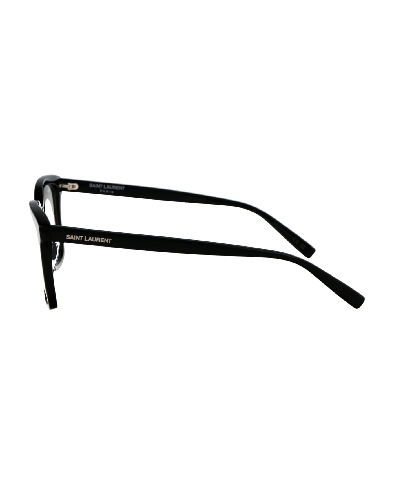 Saint Laurent Eyewear Sl 672 Glasses - 001 BLACK BLACK TRANSPARENT