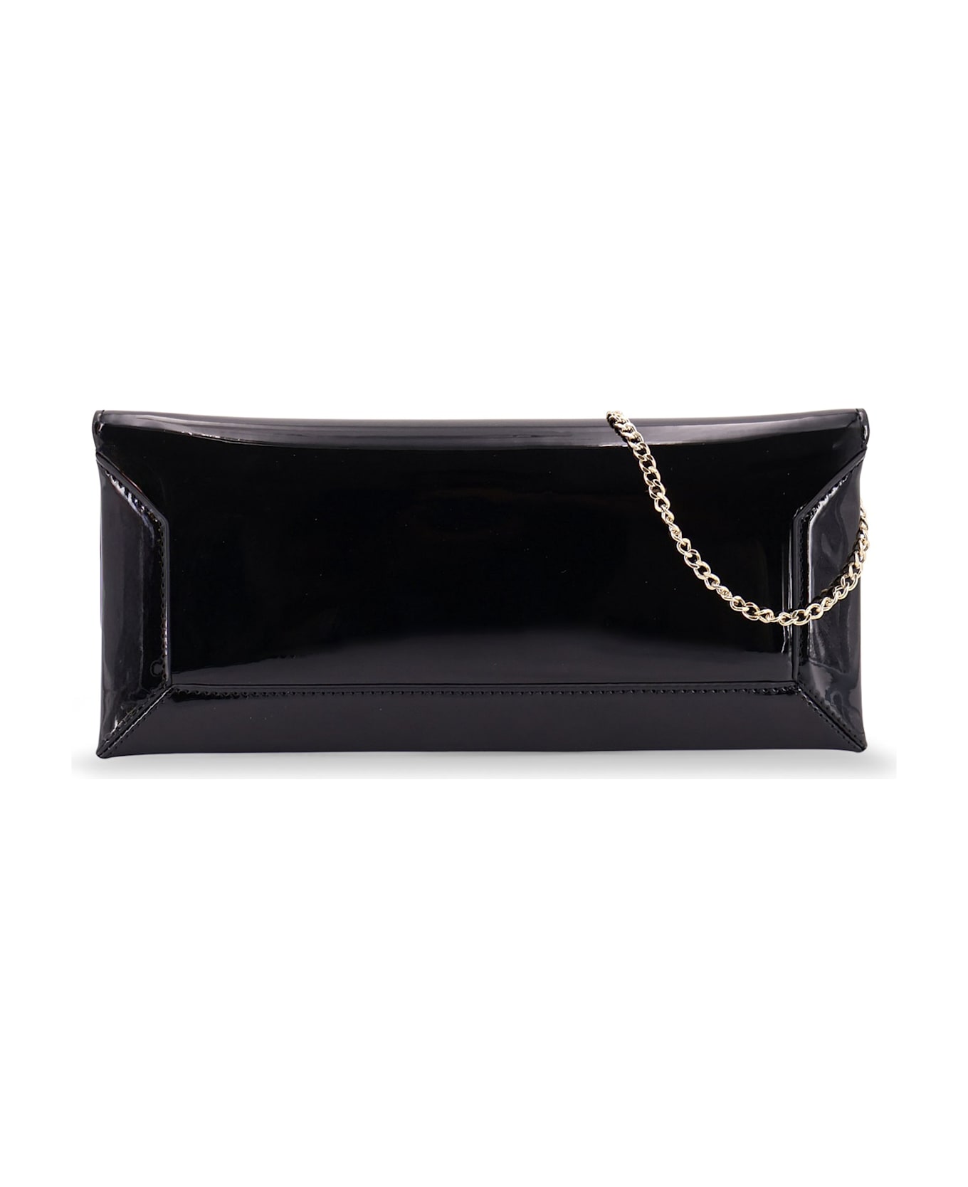 Hugo Boss Patent Leather Clutch Bag - BLACK