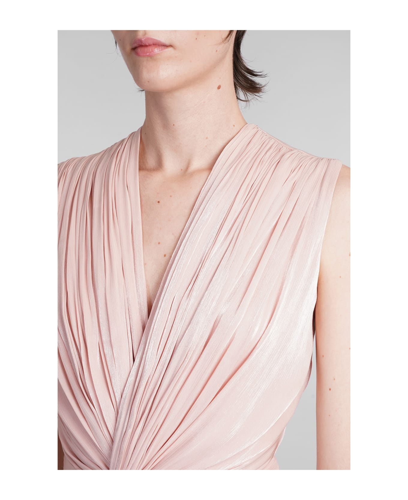 Costarellos Franca Dress In Rose-pink Polyester - rose-pink