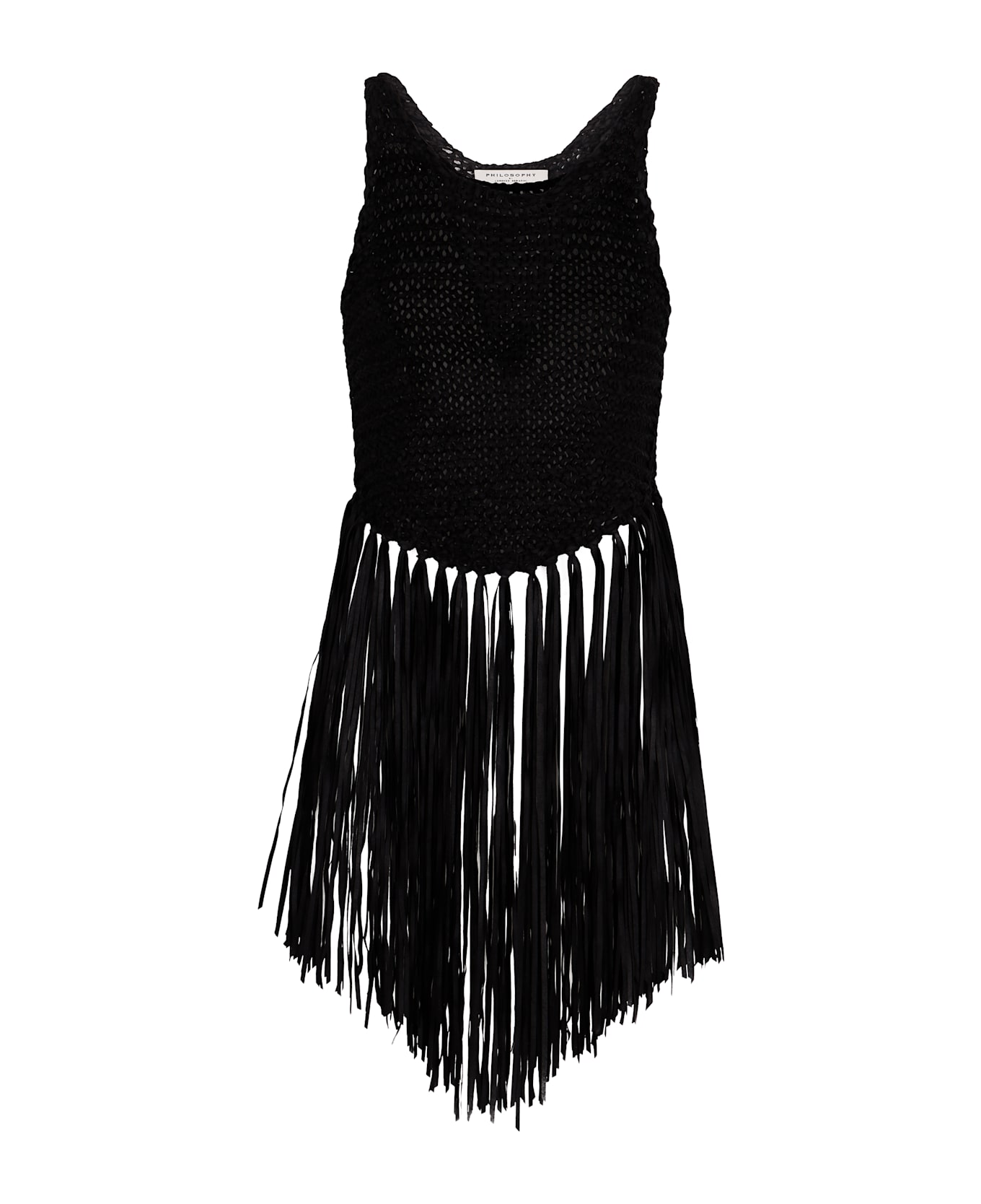 Philosophy di Lorenzo Serafini Knitted Top - black