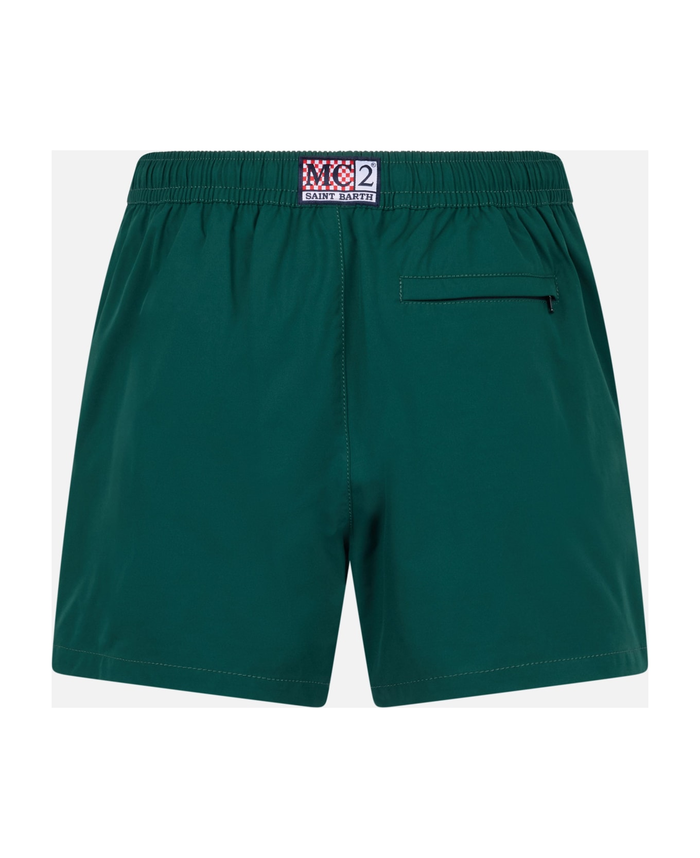 MC2 Saint Barth Man Short-length British Green Swim Shorts Master - GREEN