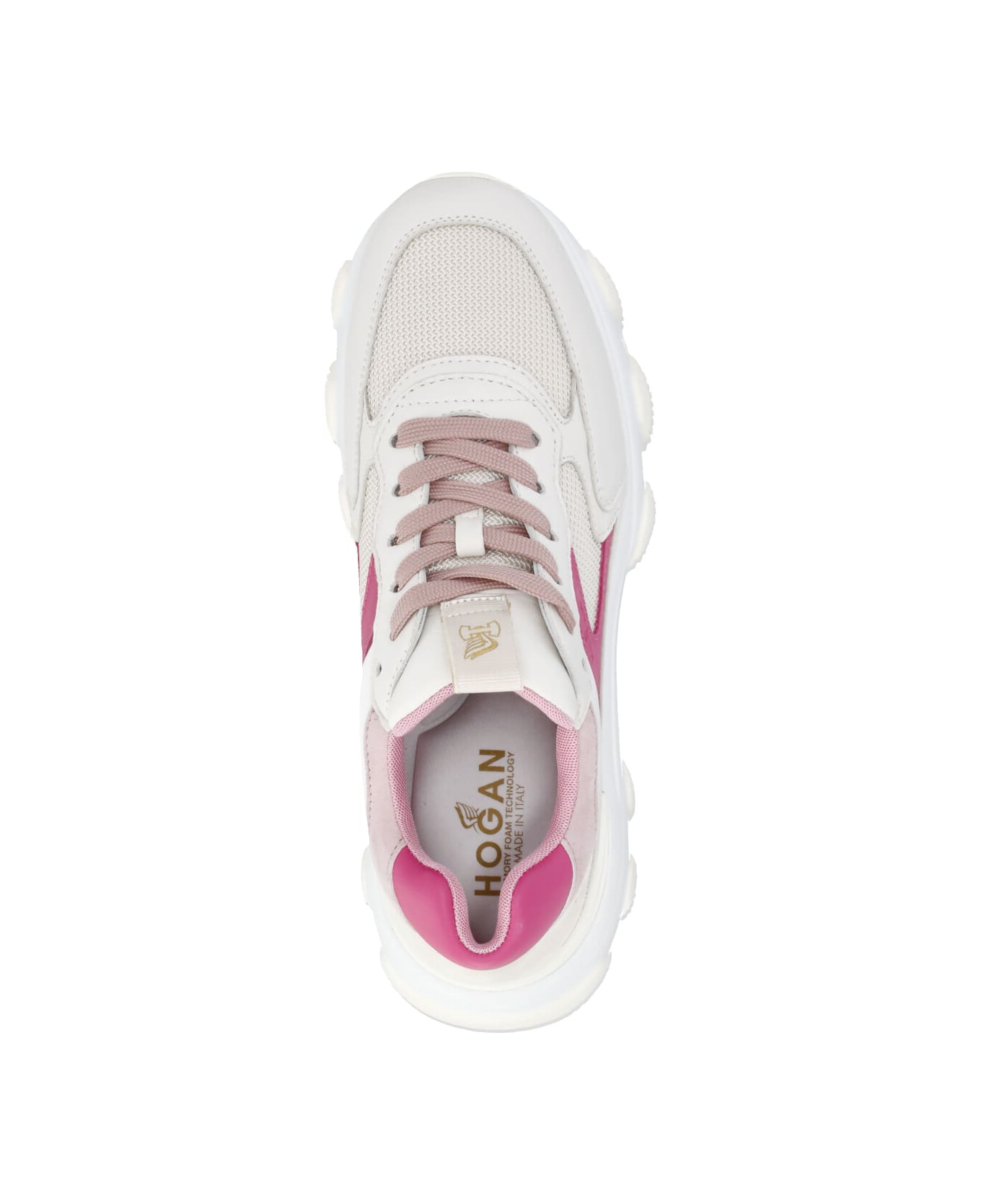 Hogan Hyperactive Leather Sneakers - White/pink