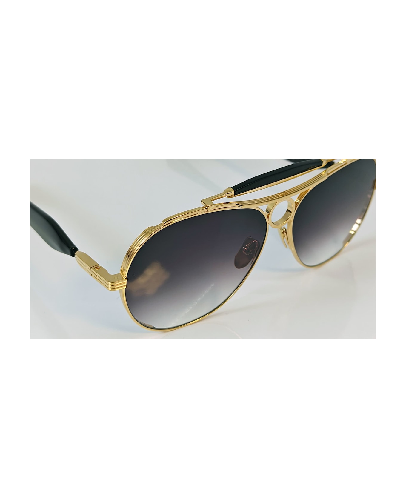 Jacques Marie Mage Aspen - Gold Sunglasses - dark gold