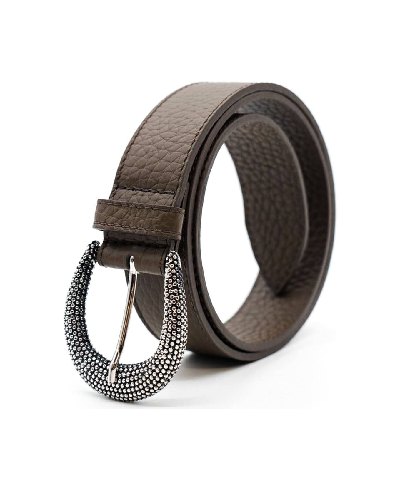 Orciani Brown Soft Leather Belt - Marrone