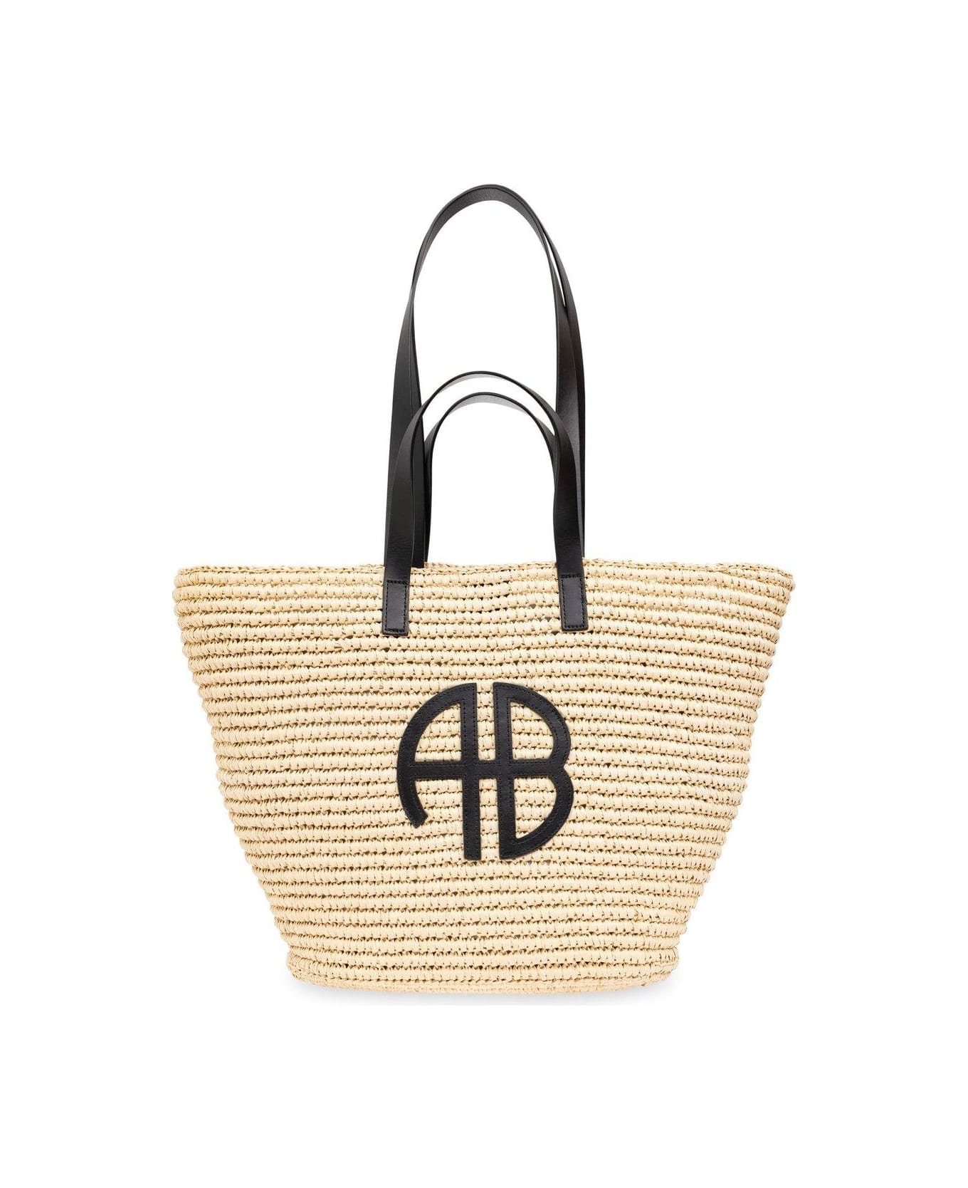 Anine Bing Palermo Logo Patch Tote Bag - NEUTRALS トートバッグ