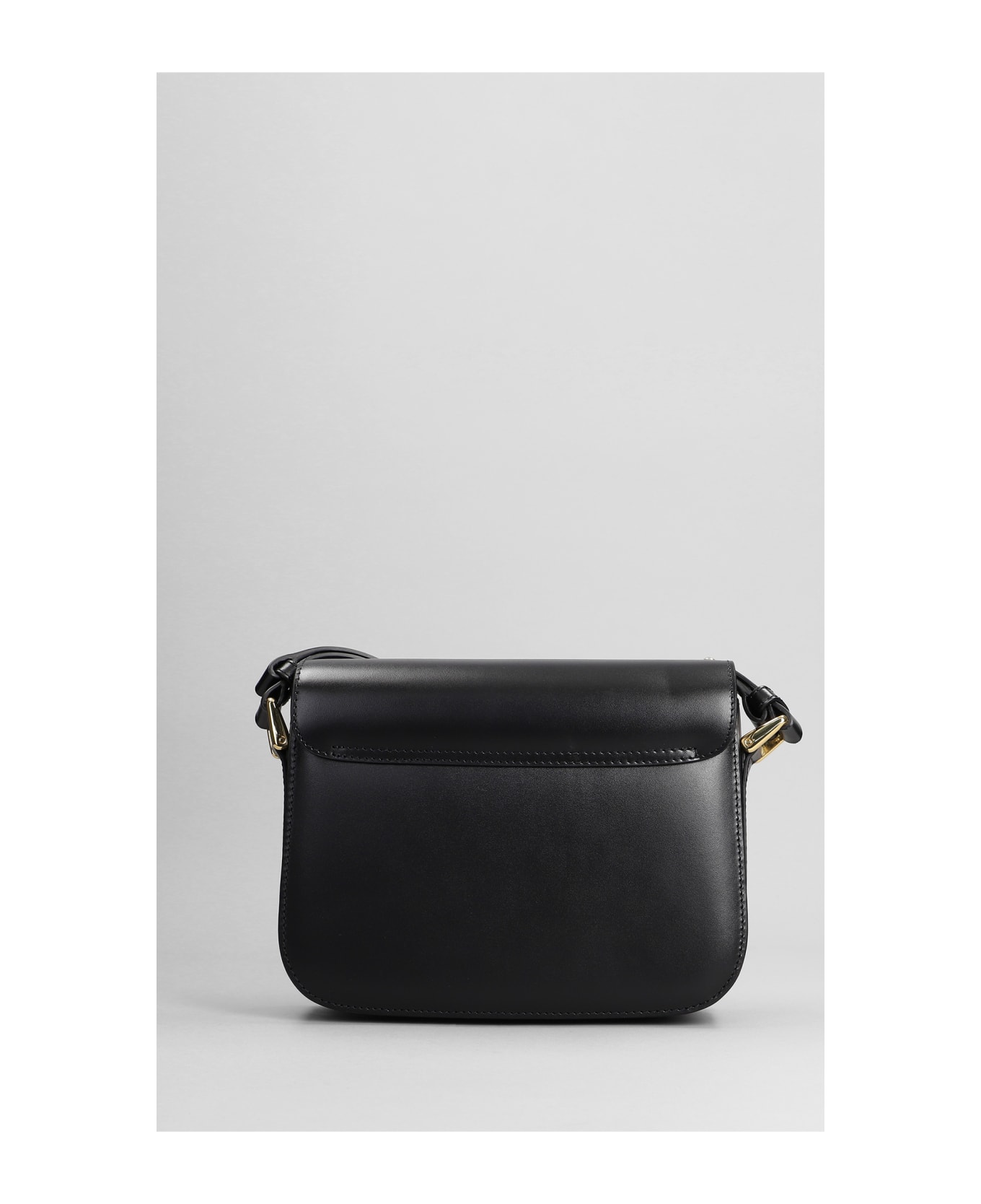 A.P.C. Grace Small Shoulder Bag In Black Cotton - black