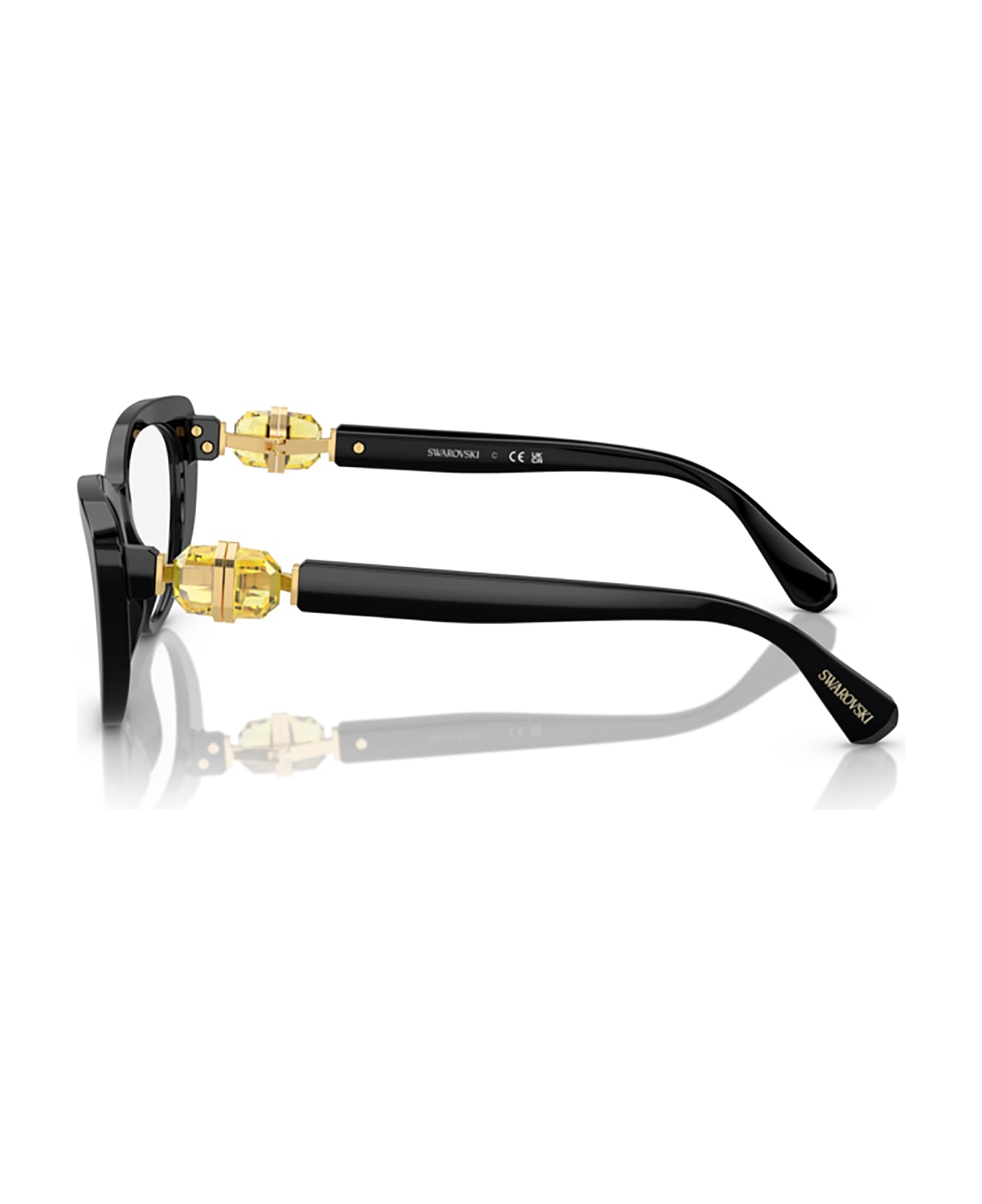 Swarovski Sk2005 Black Glasses - Black アイウェア