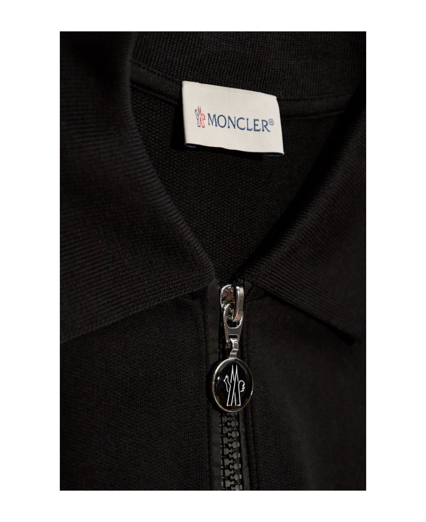 Moncler Logo Patch Two-way Zipped Dress - Black