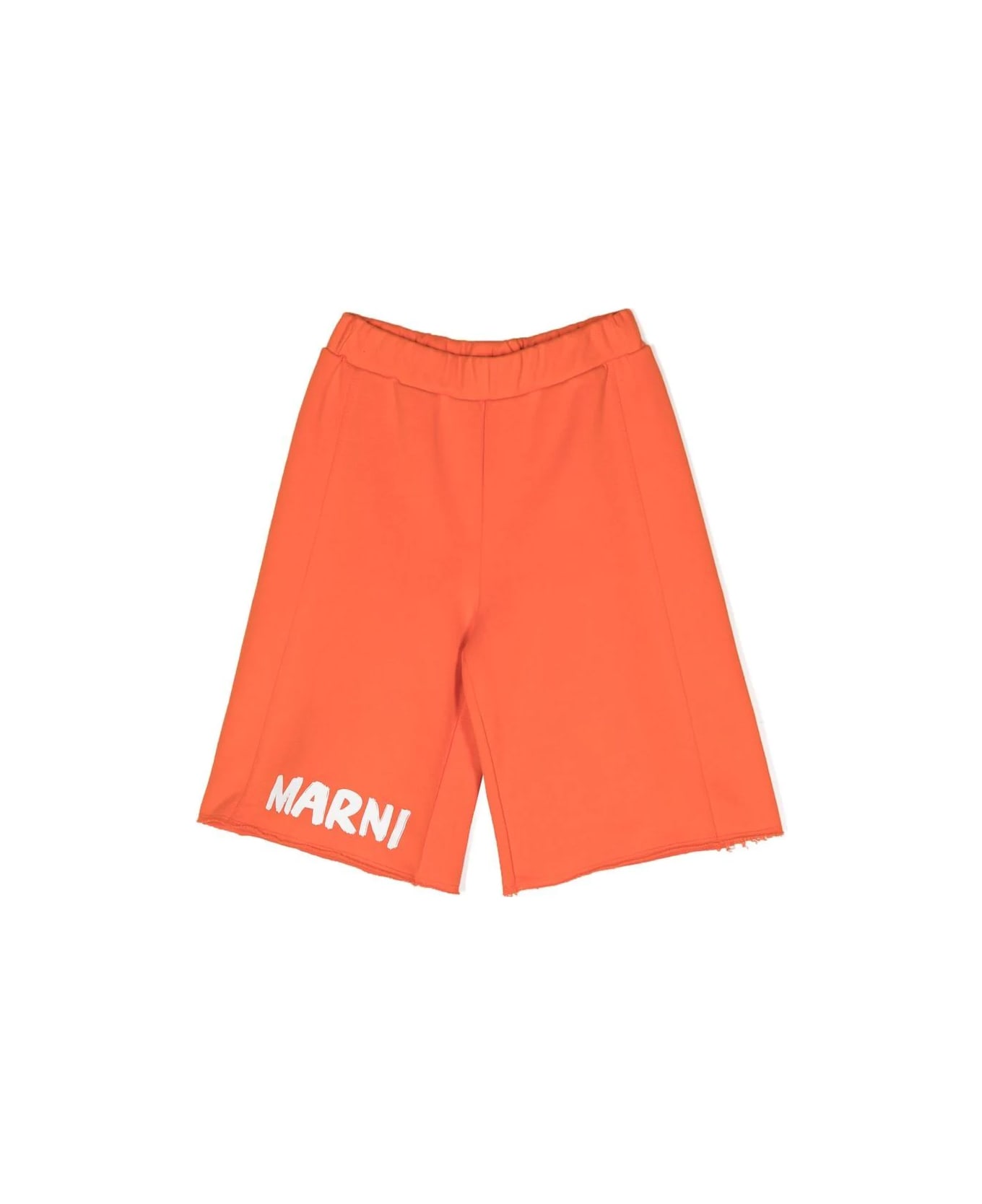 Marni Mp34u Logo Track Shorts - Orange
