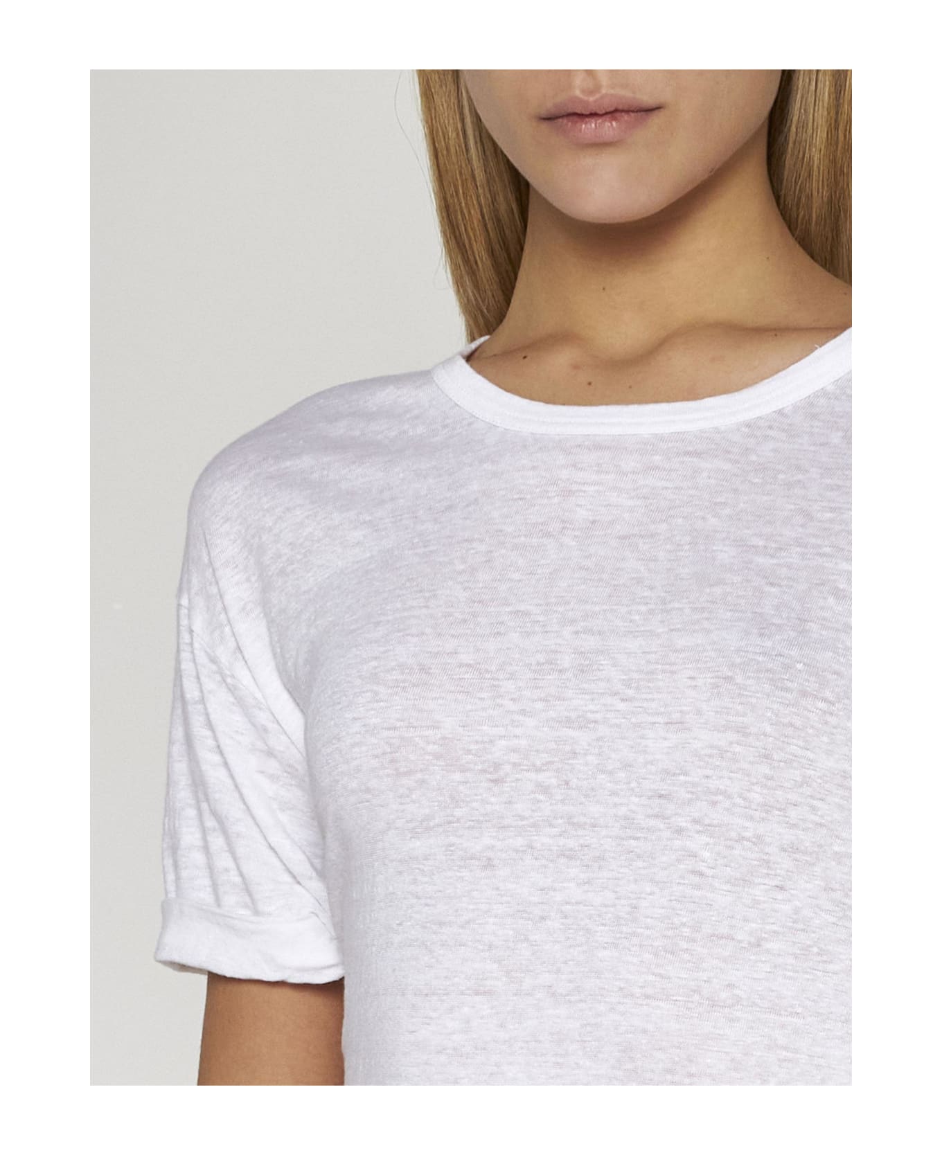 Marant Étoile Koldi Linen T-shirt - White