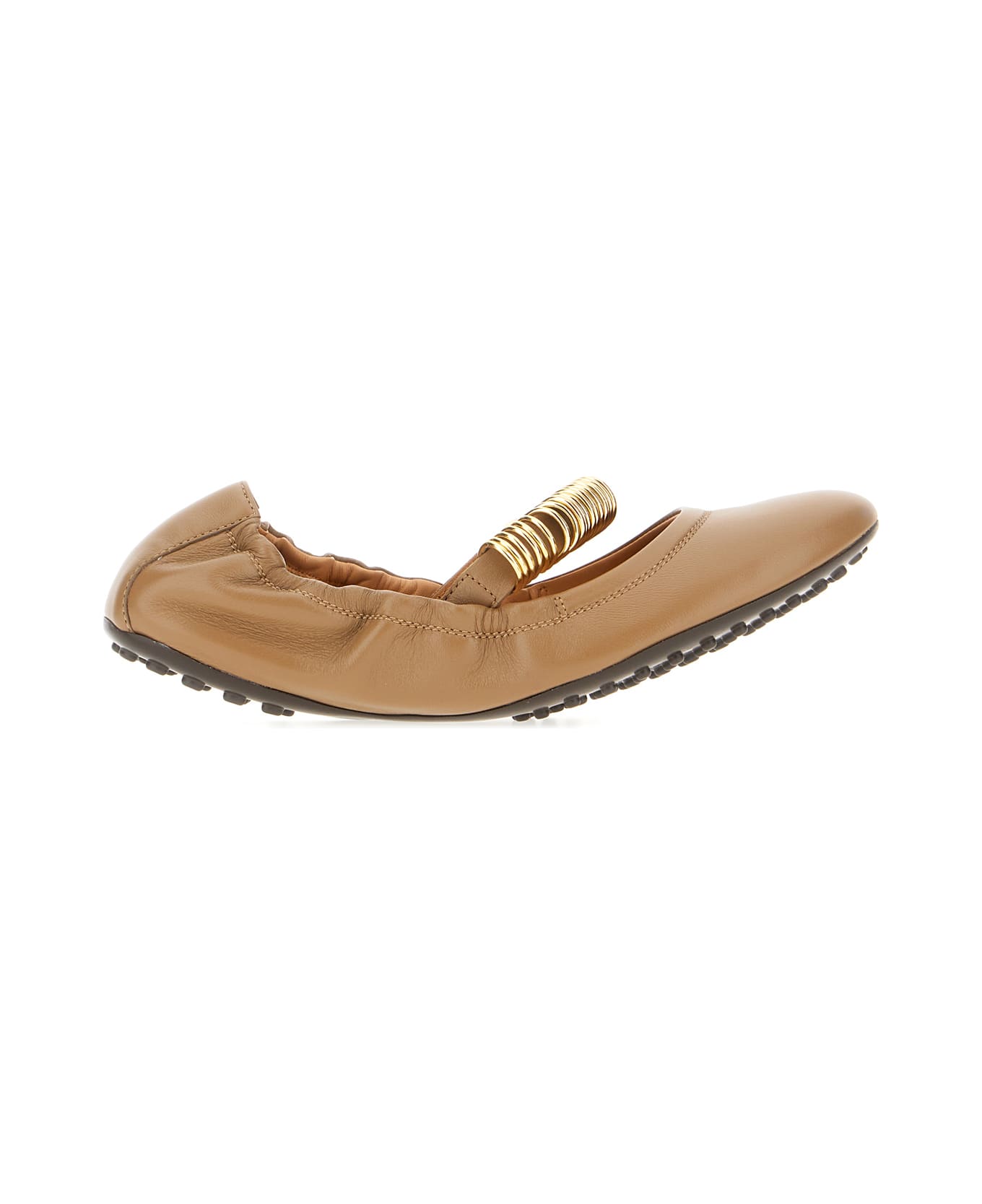 Tod's Leather Ballerinas - CAPPUCCINO
