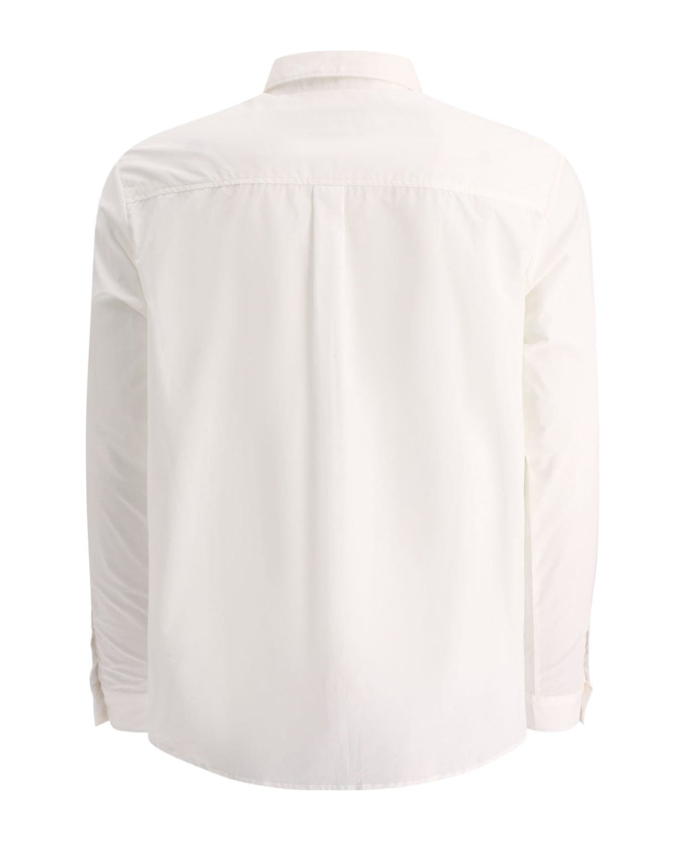 A.P.C. Buttoned Long-sleeved Shirt - Aab White