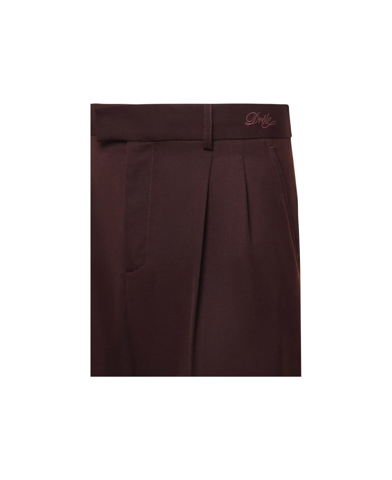 Drôle de Monsieur Golfeur Pants In Twill - Brown