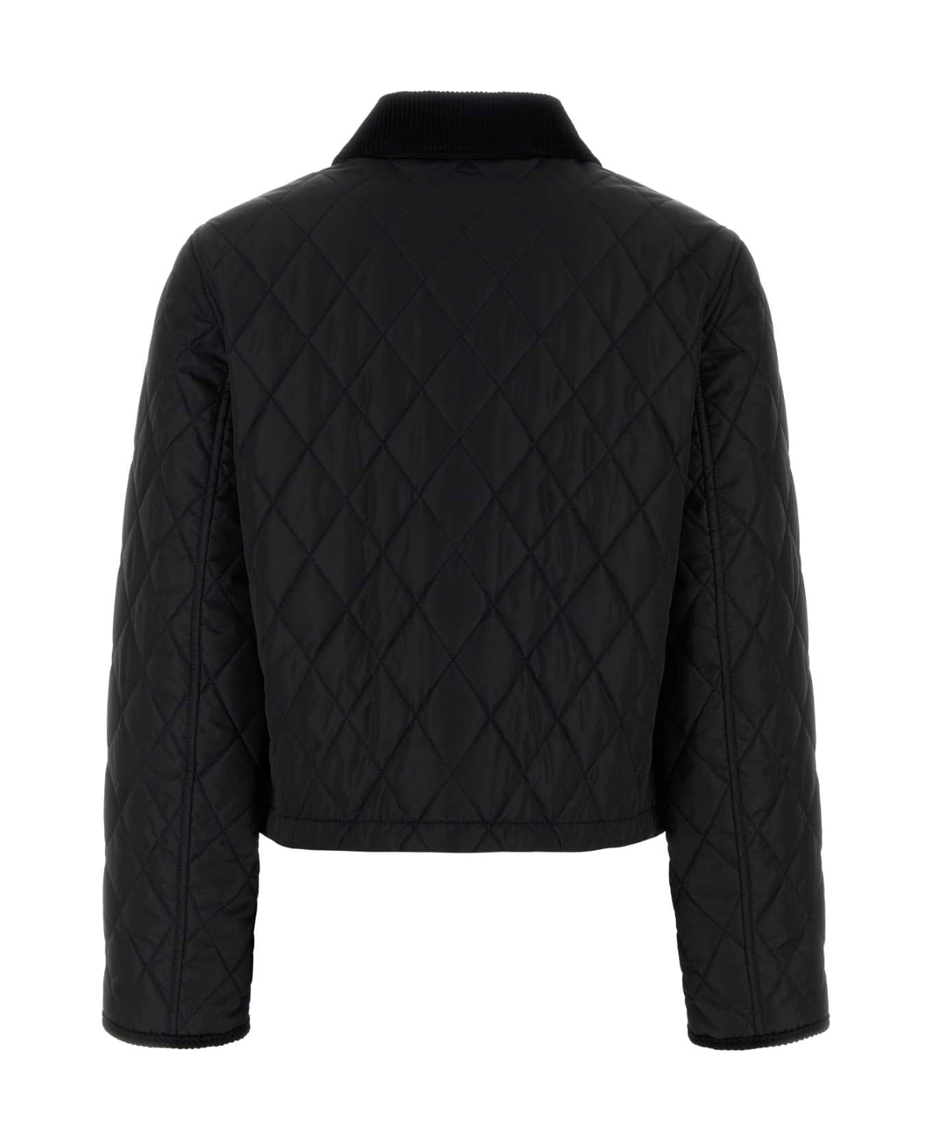 Burberry Black Nylon Jacket - BLACKSANDIPCHECK