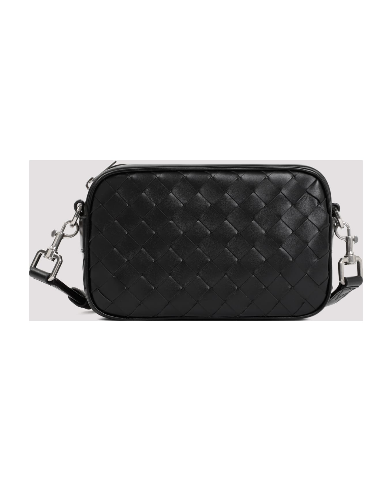 Bottega Veneta Mini Braided Camera Bag - Black