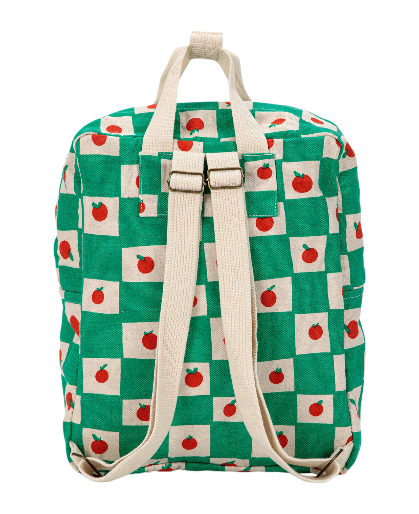 Bobo Choses Green Backpack With Tomatoes For Kids - Green アクセサリー＆ギフト