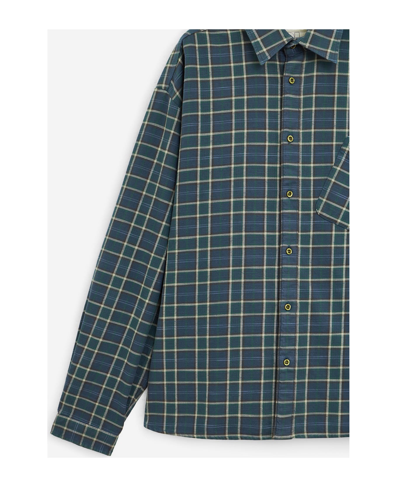 ERL Plaid Overshirt Shirt - blue
