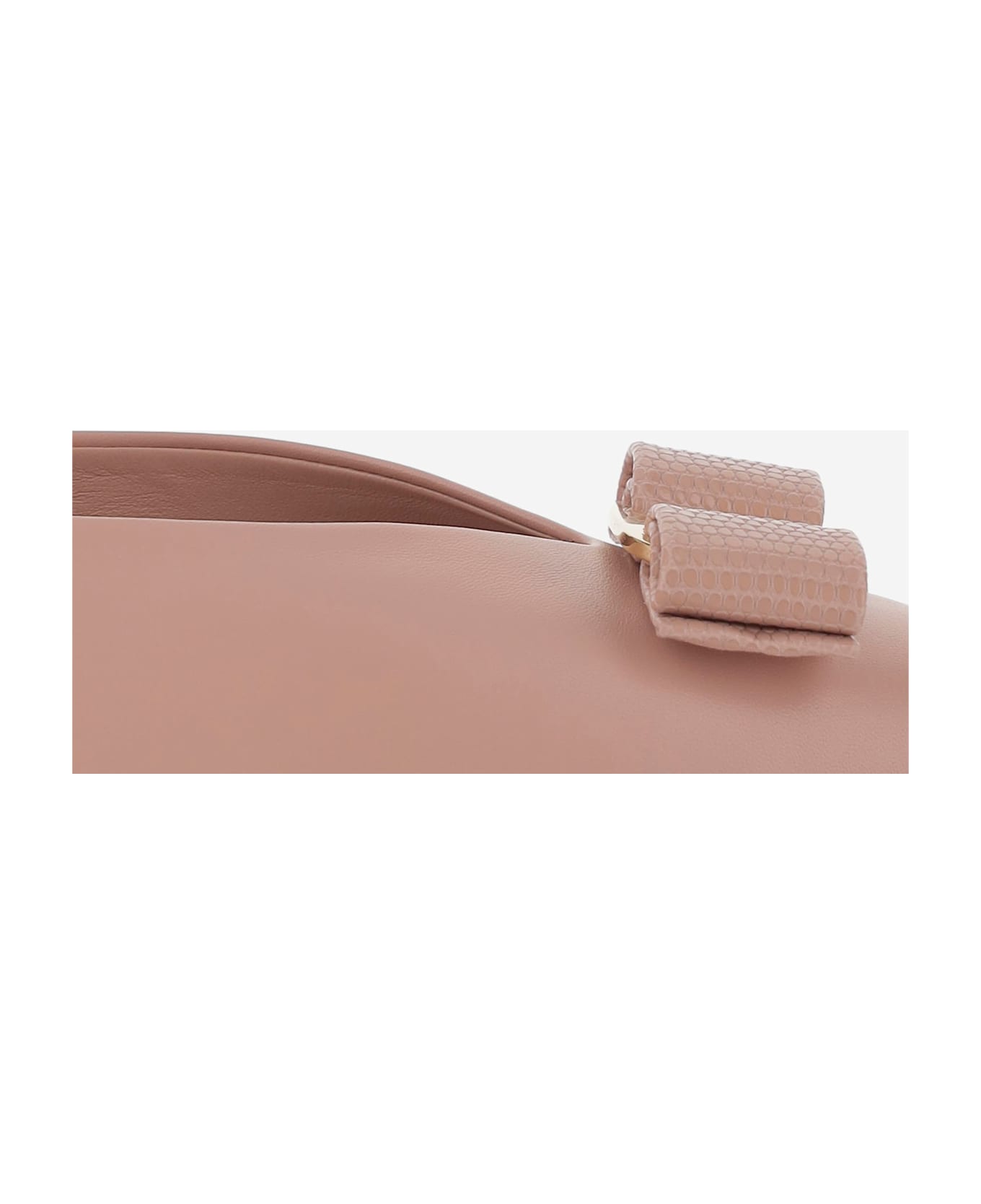 Ferragamo Vara Bow Ballet Flats - Pink