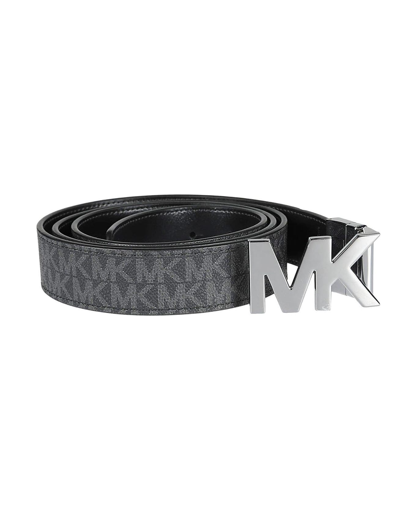 Michael Kors Reversible Logo Buckle Belt - Black ベルト