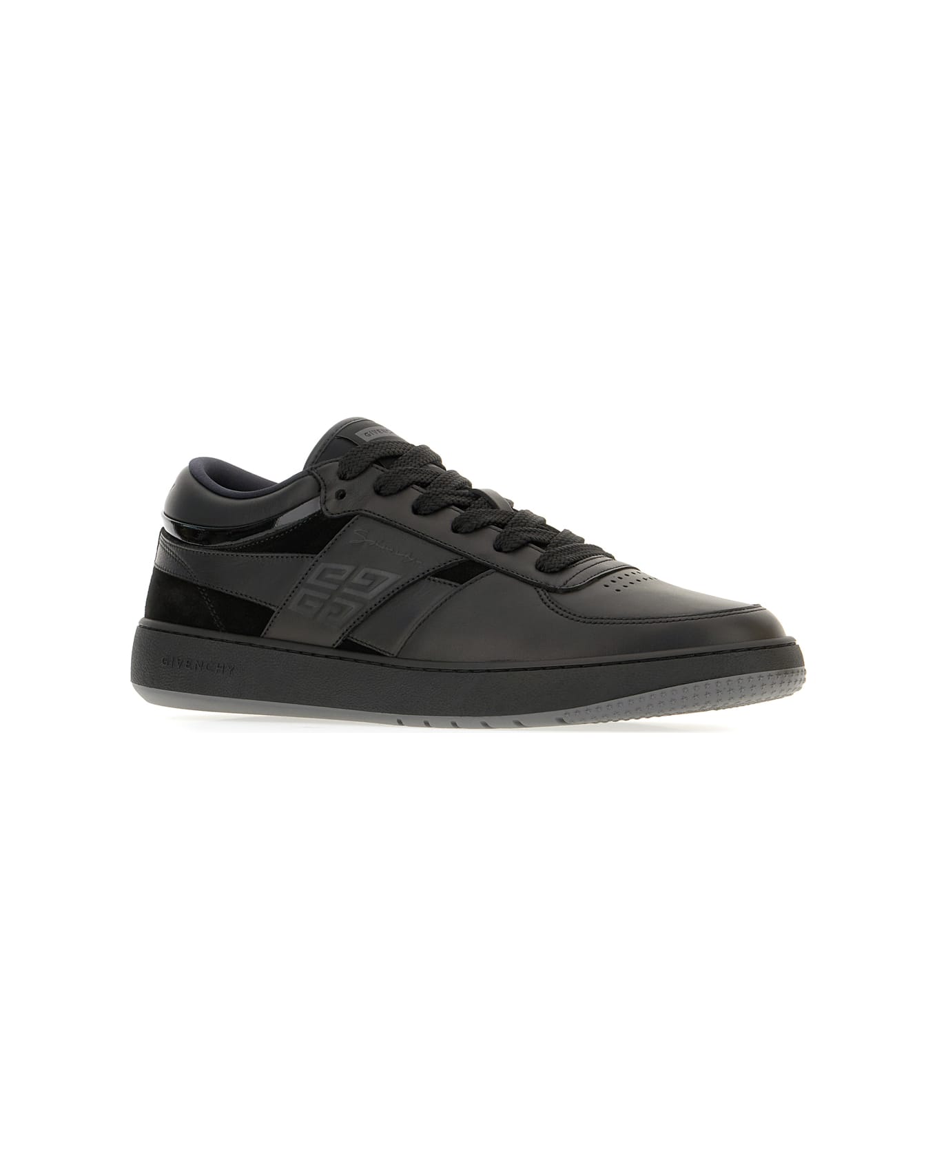 Givenchy Black Leather G Move Sneakers - BLACK