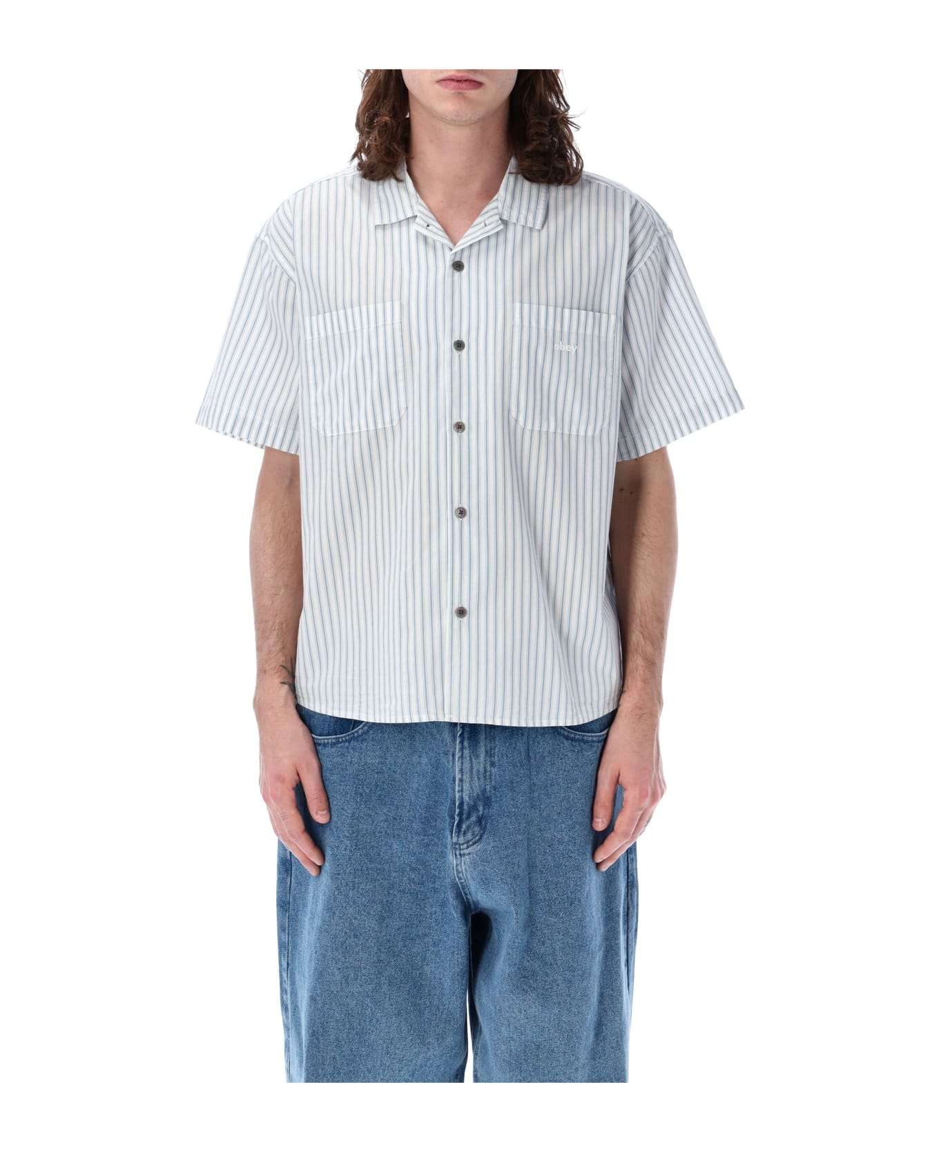Obey Bigwig Stripe Shirt - GOODGREY シャツ