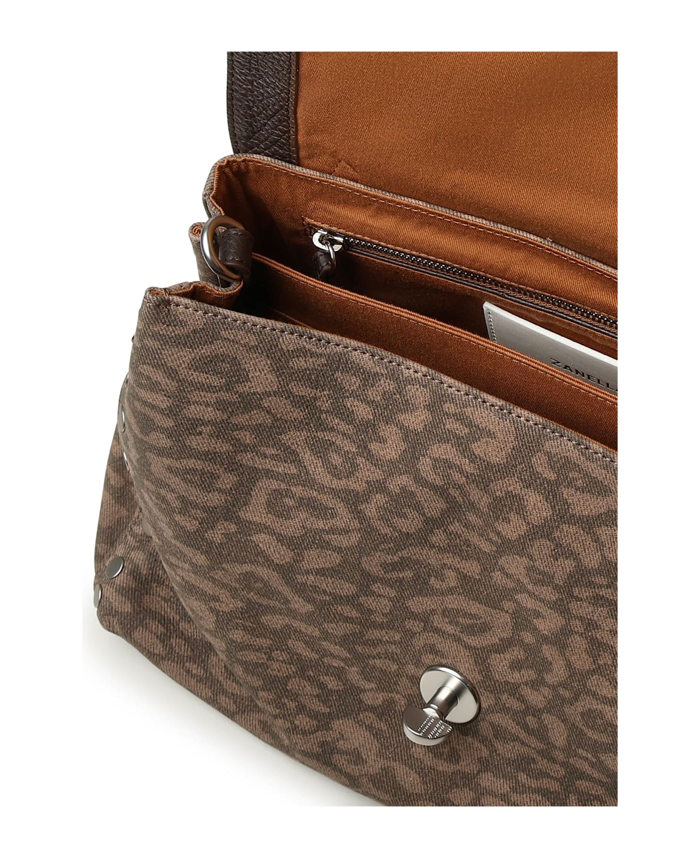 Zanellato Small Nubuck Leather Postina Bag - Leopard Beige