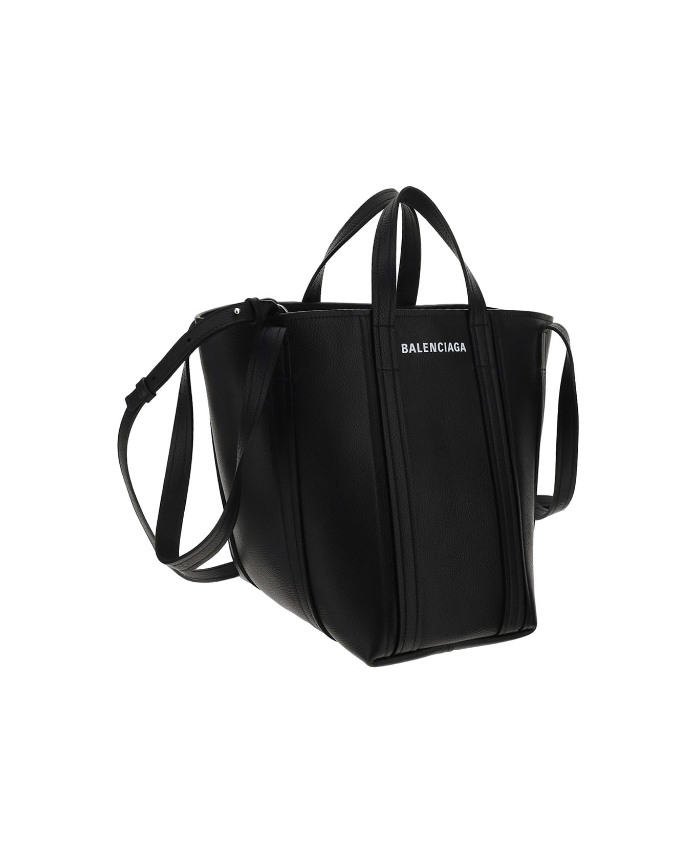 Balenciaga Everyday Handbag - Black/l White
