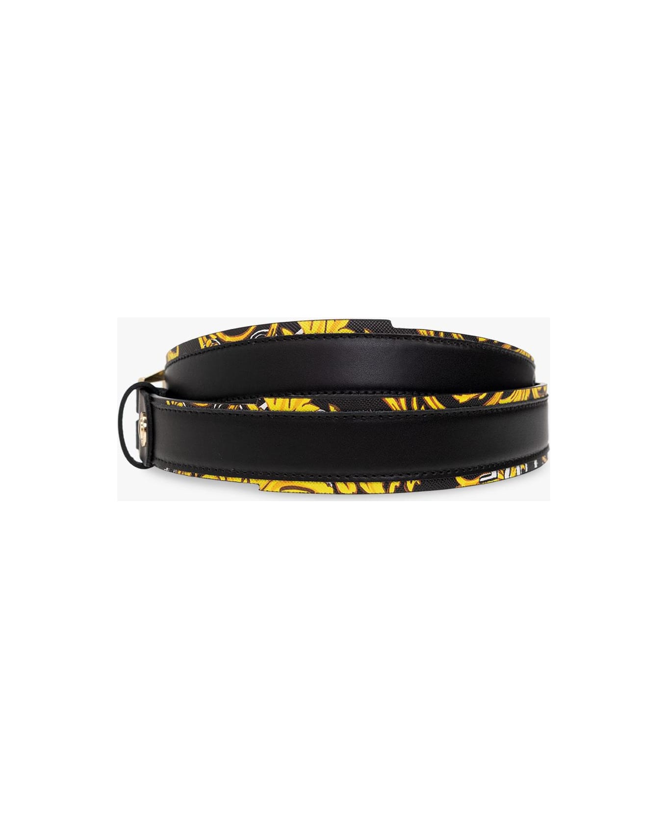 Versace Jeans Couture Belt With Logo - Black/gold