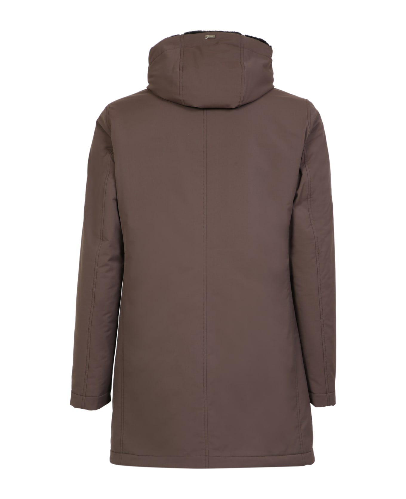 Herno Keystone Parka With Internal Synthetic Fur - Brown