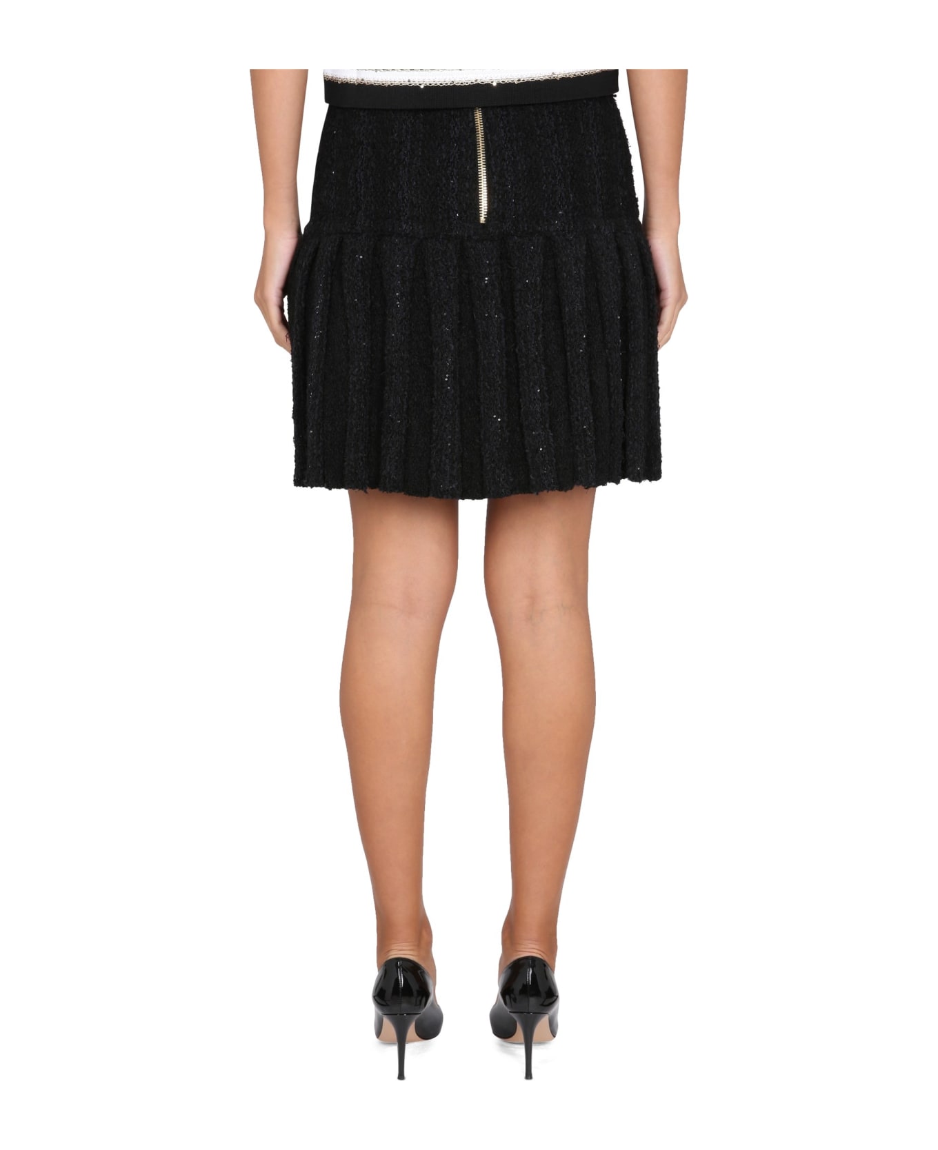 Balmain Skirt With Buttons - Pa Noir