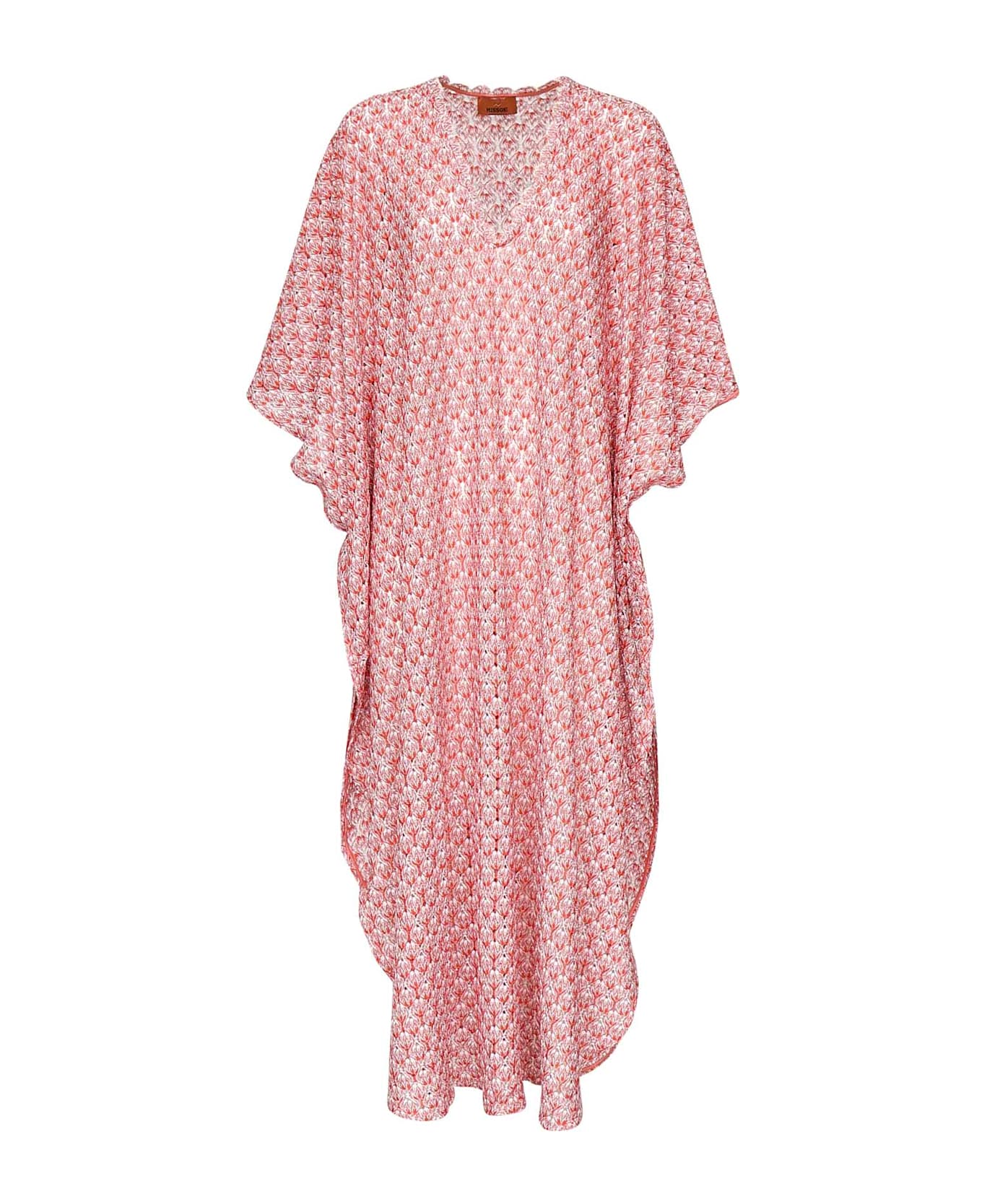 Missoni Long Viscose Blend Kaftan - Pink/red