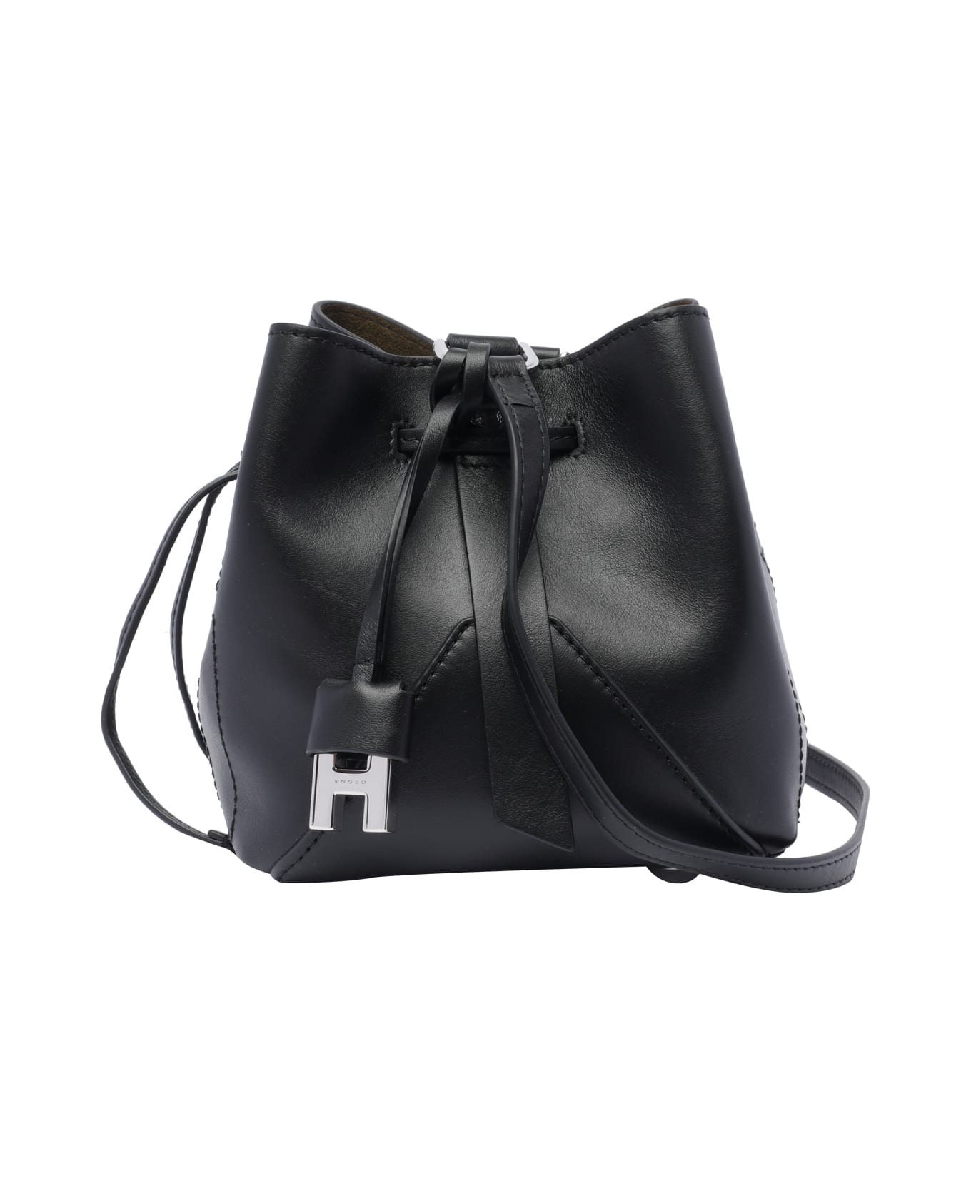 Hogan Mini Hocket Bucket Bag - Black
