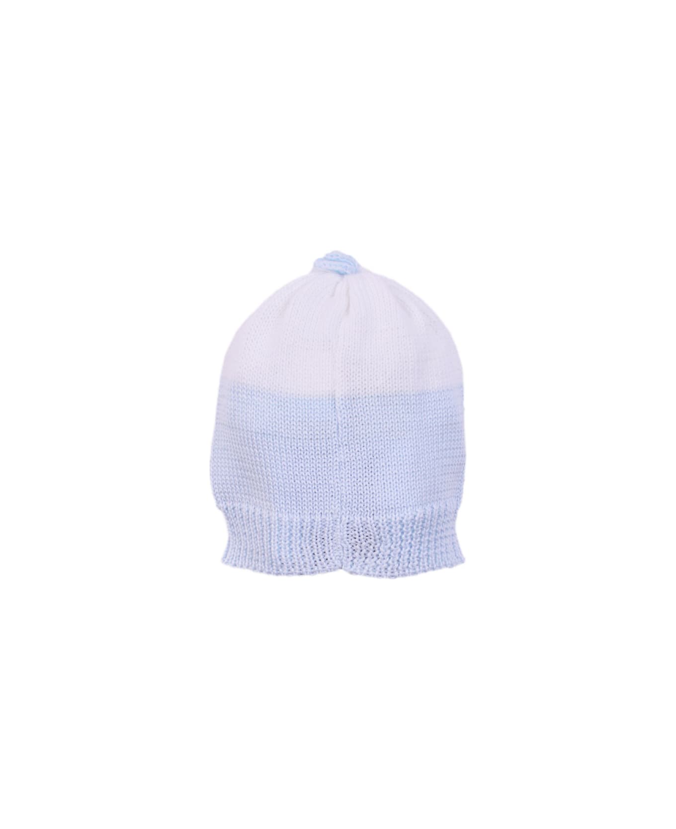 Piccola Giuggiola Cotton Knitted Hat - Light blue