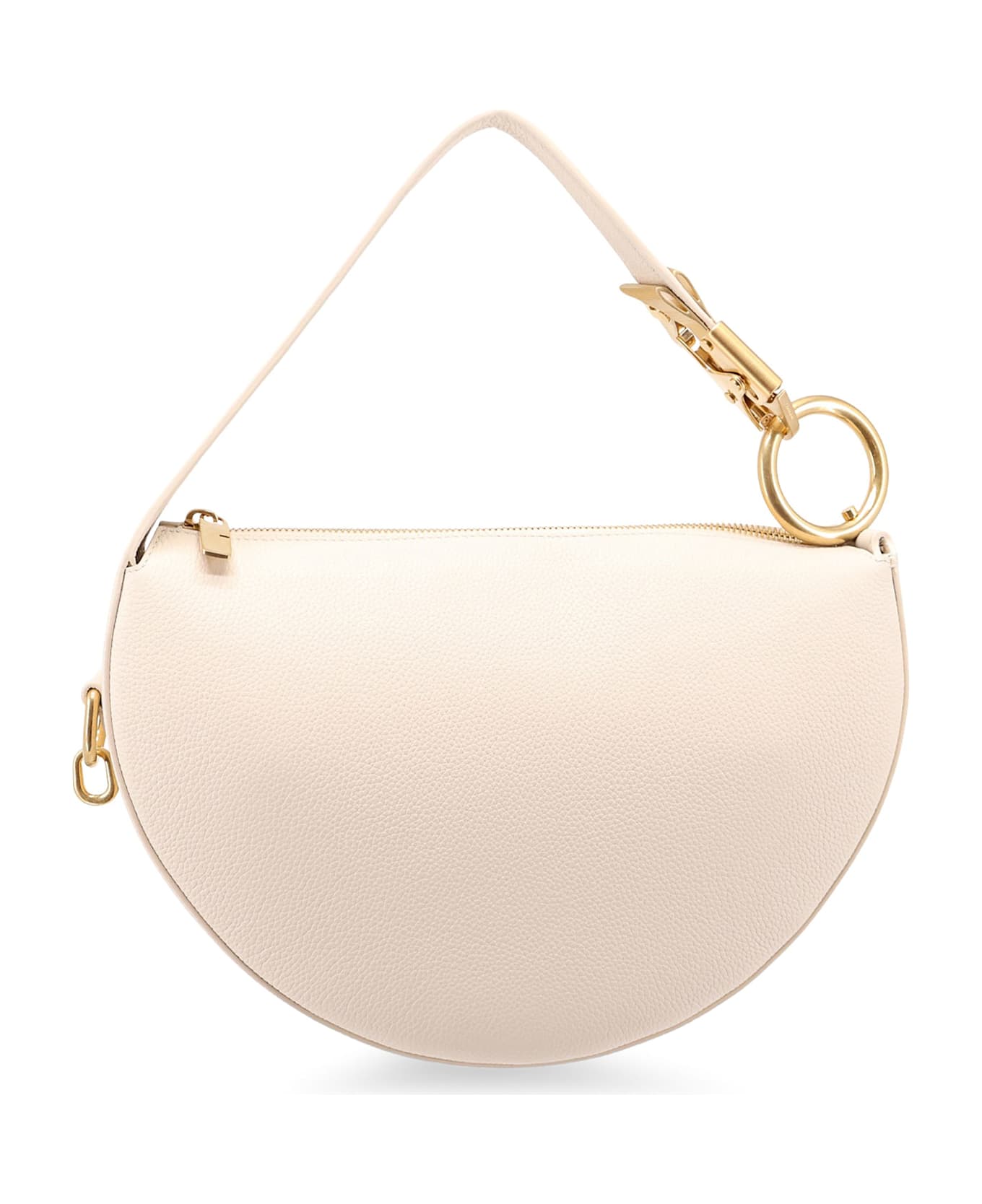 Burberry Ivory Leather Knight Arc Handbag - White