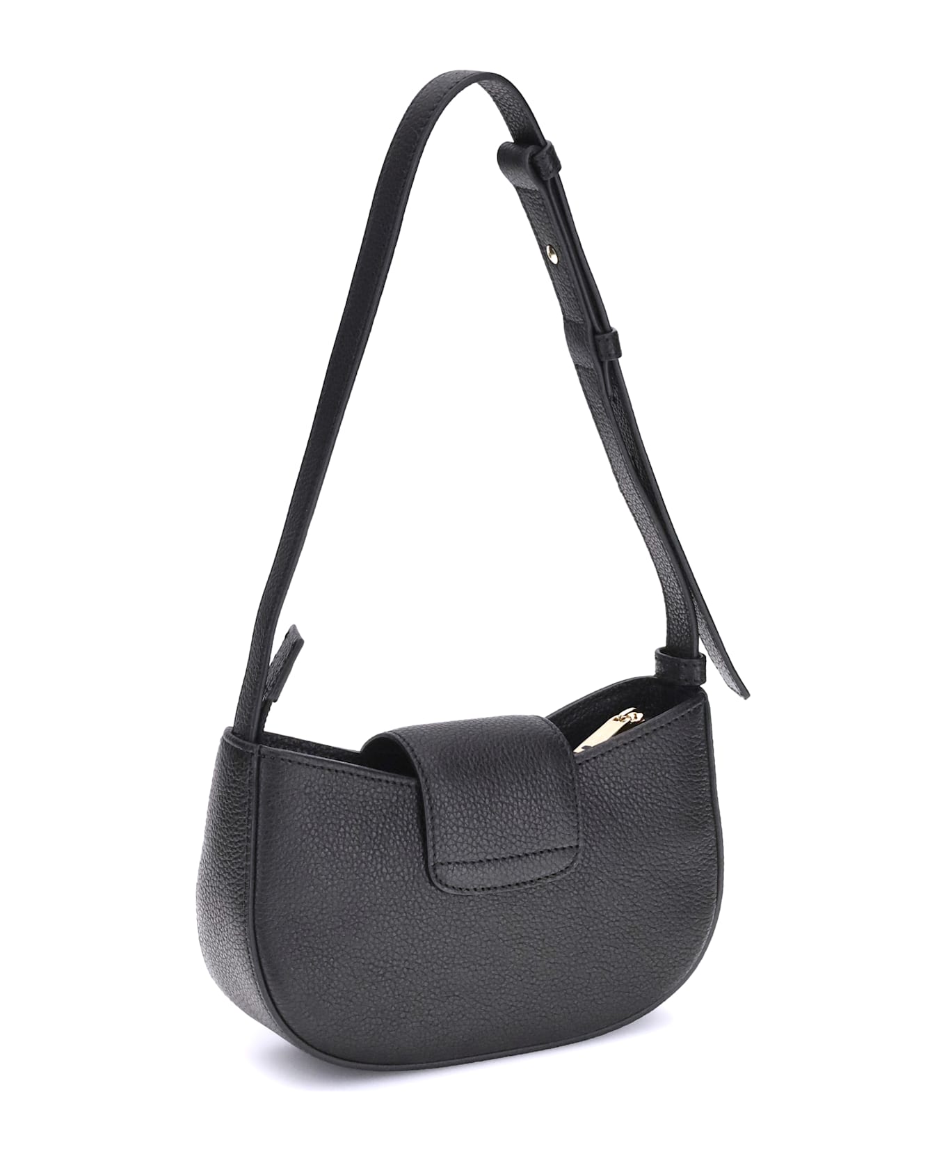 Ferragamo Gancini Shoulder Bag - BLACK