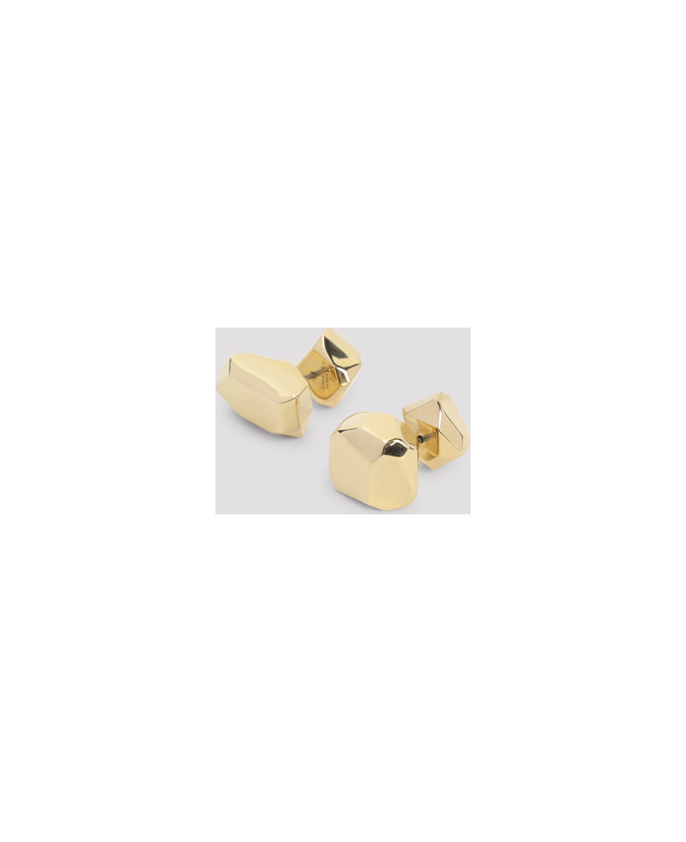 Lanvin Tiny Studs Cubic Metal Earrings - Gold
