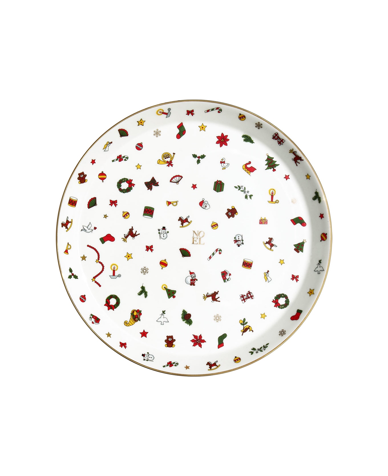 Taitù Cake Stand - Noel Oro Collection - Multicolor and Gold お皿＆ボウル