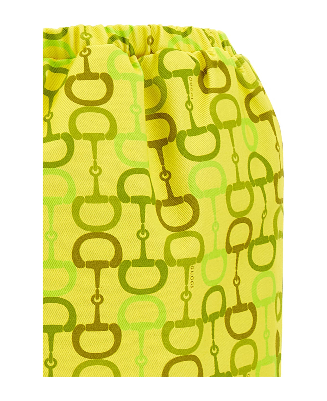 Gucci Horsebit Print Skirt - Yellow