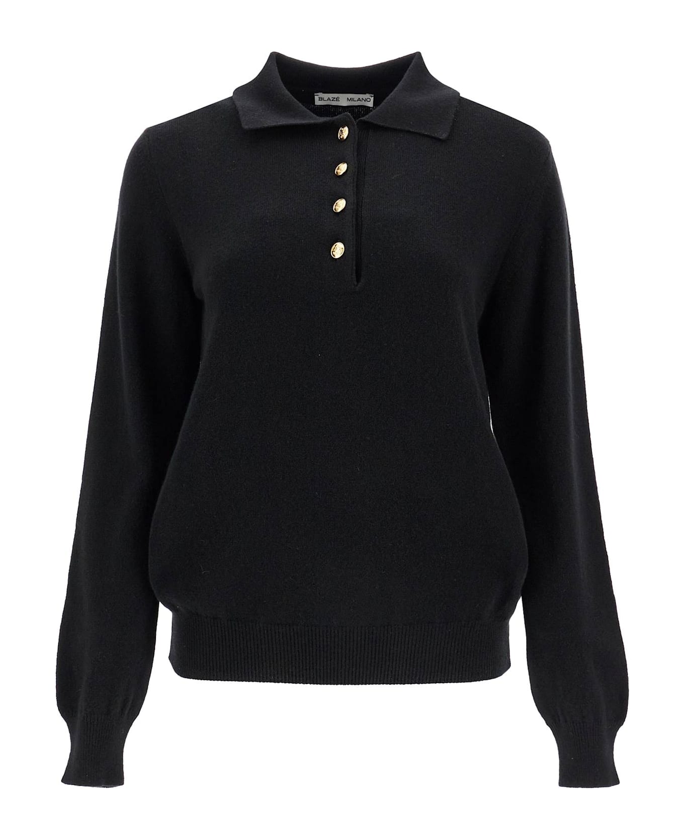 Blazé Milano Alegria Wool And Cashmere Pul - BLACK - COL. 400002 (Black)