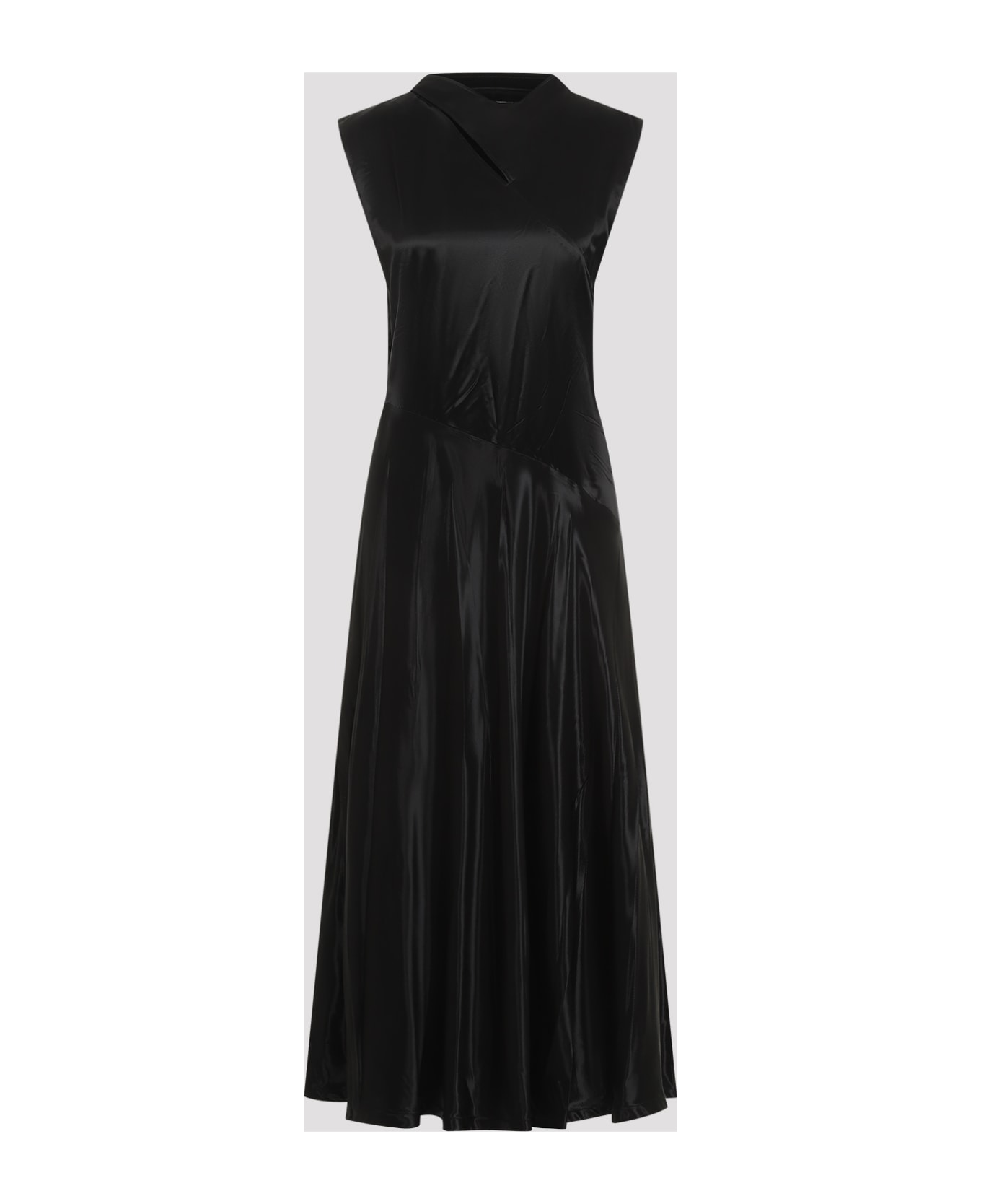 Jil Sander Dress In Black Polyamide Polyester - Black