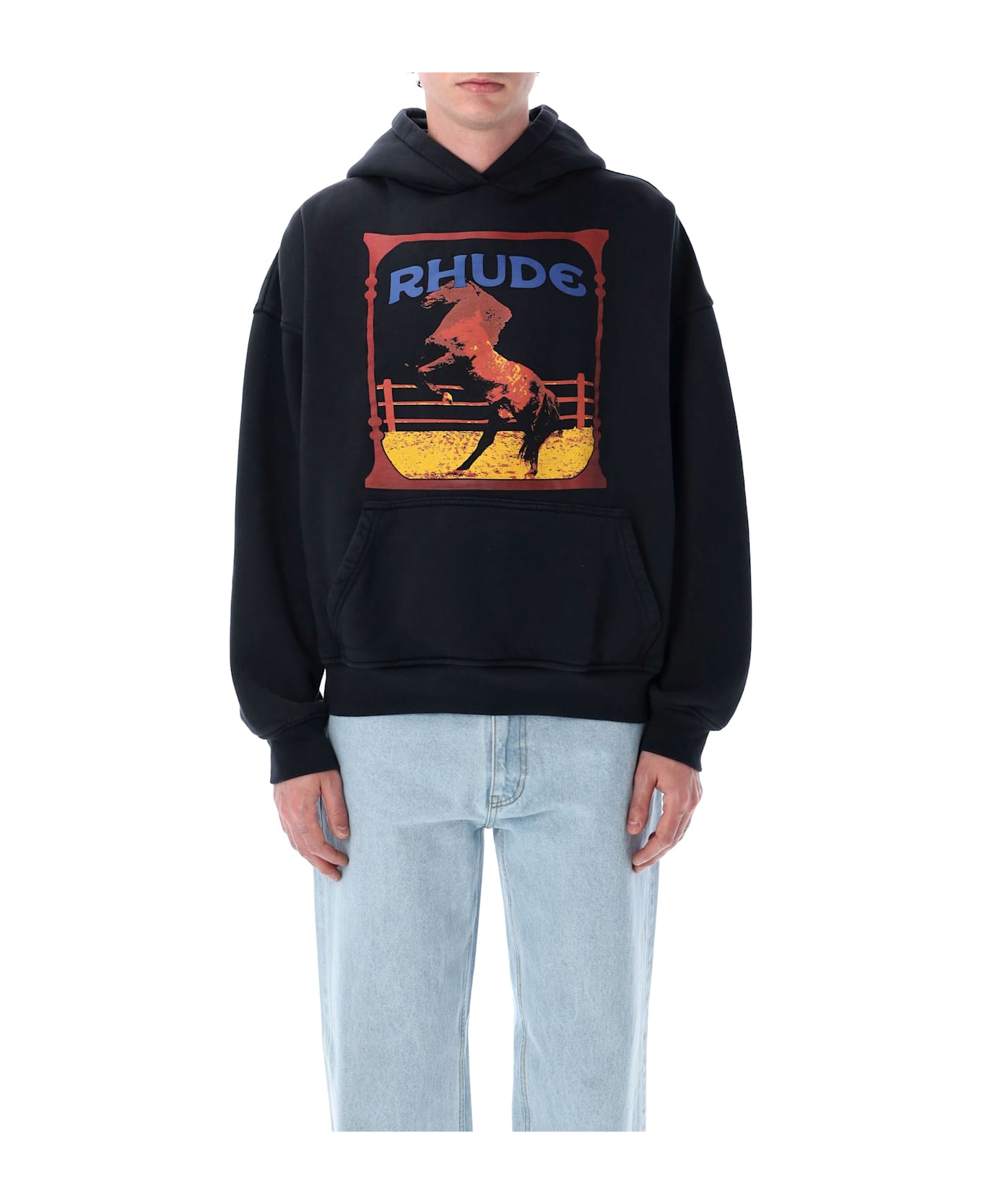 Rhude Cadre Hoodie - VINTAGE BLACK