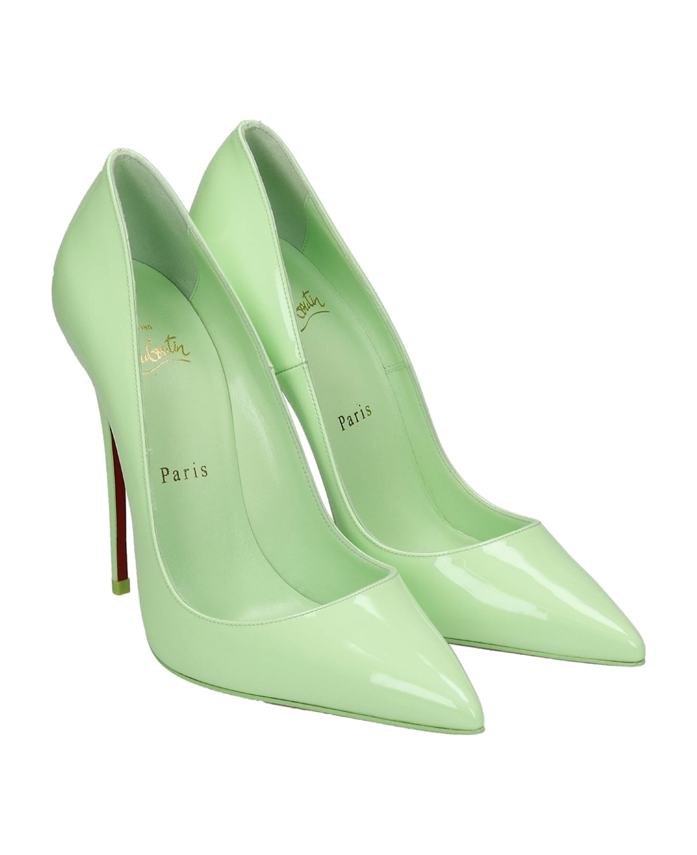 Christian Louboutin So Kate Pumps In Green Leather - green