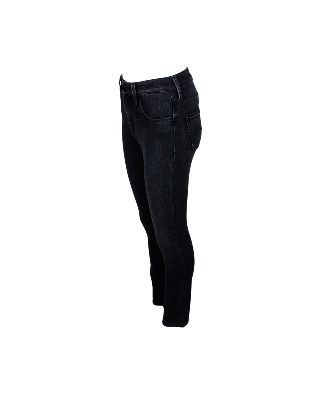 Jacob Cohen Kimberly Skinny Fit Jeans In Super Stretch Denim - Black ボトムス