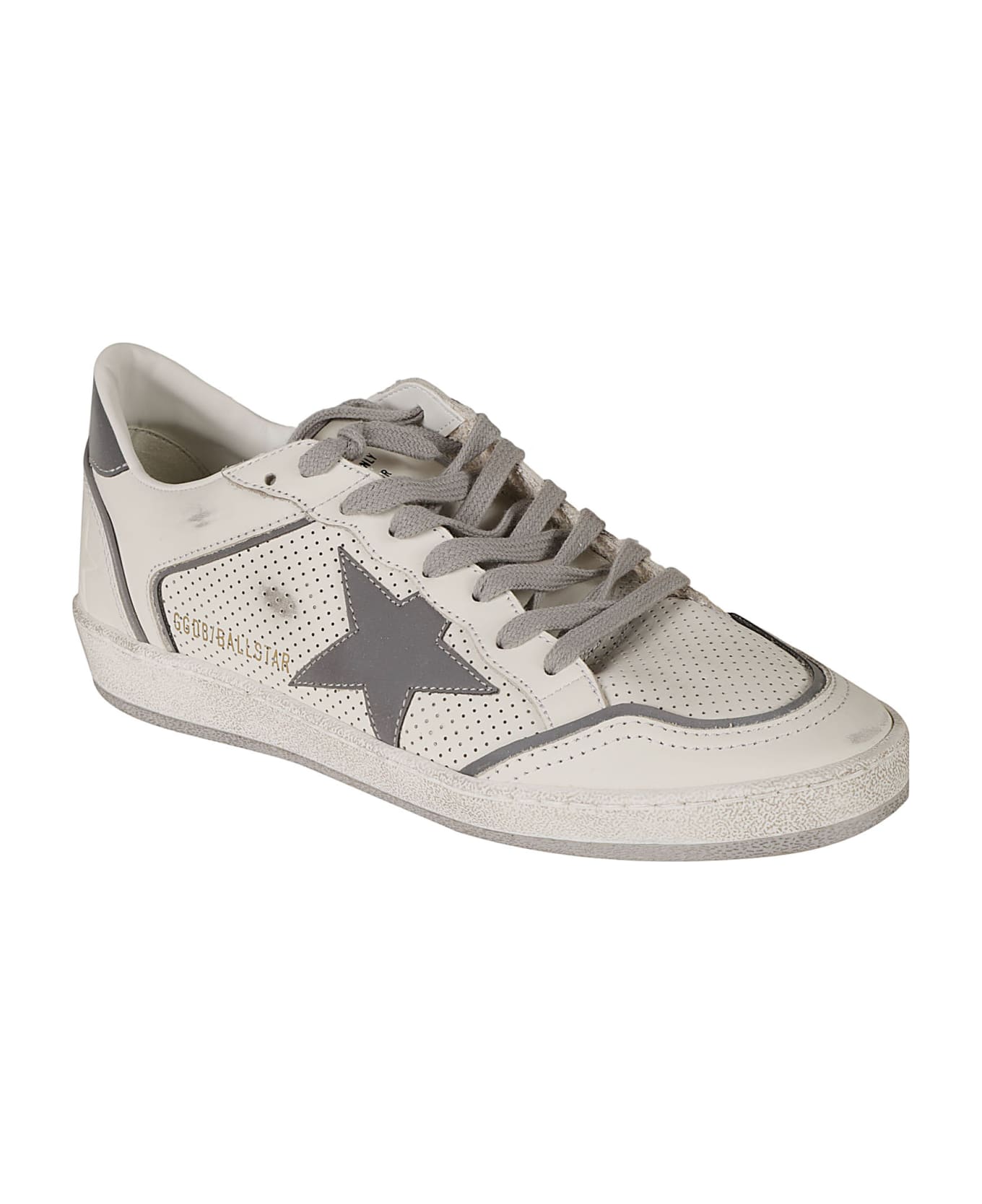 Golden Goose Ball Star Sneakers - White/Silver